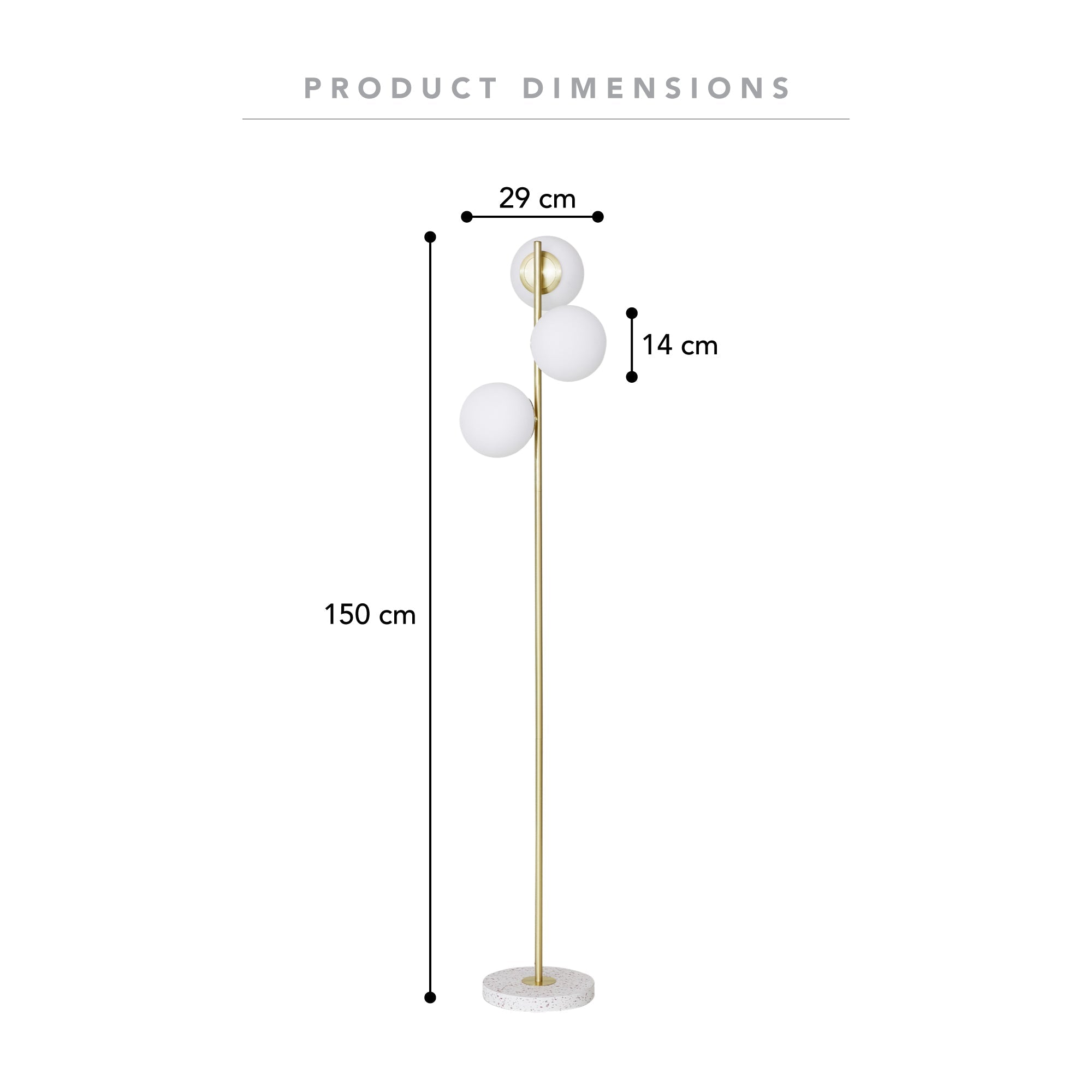 Mateo Floor Lamp Gold