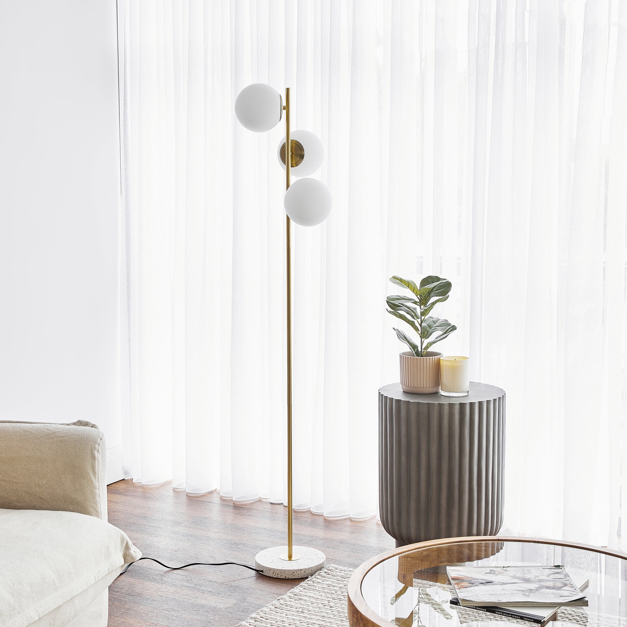 Mateo Floor Lamp Gold