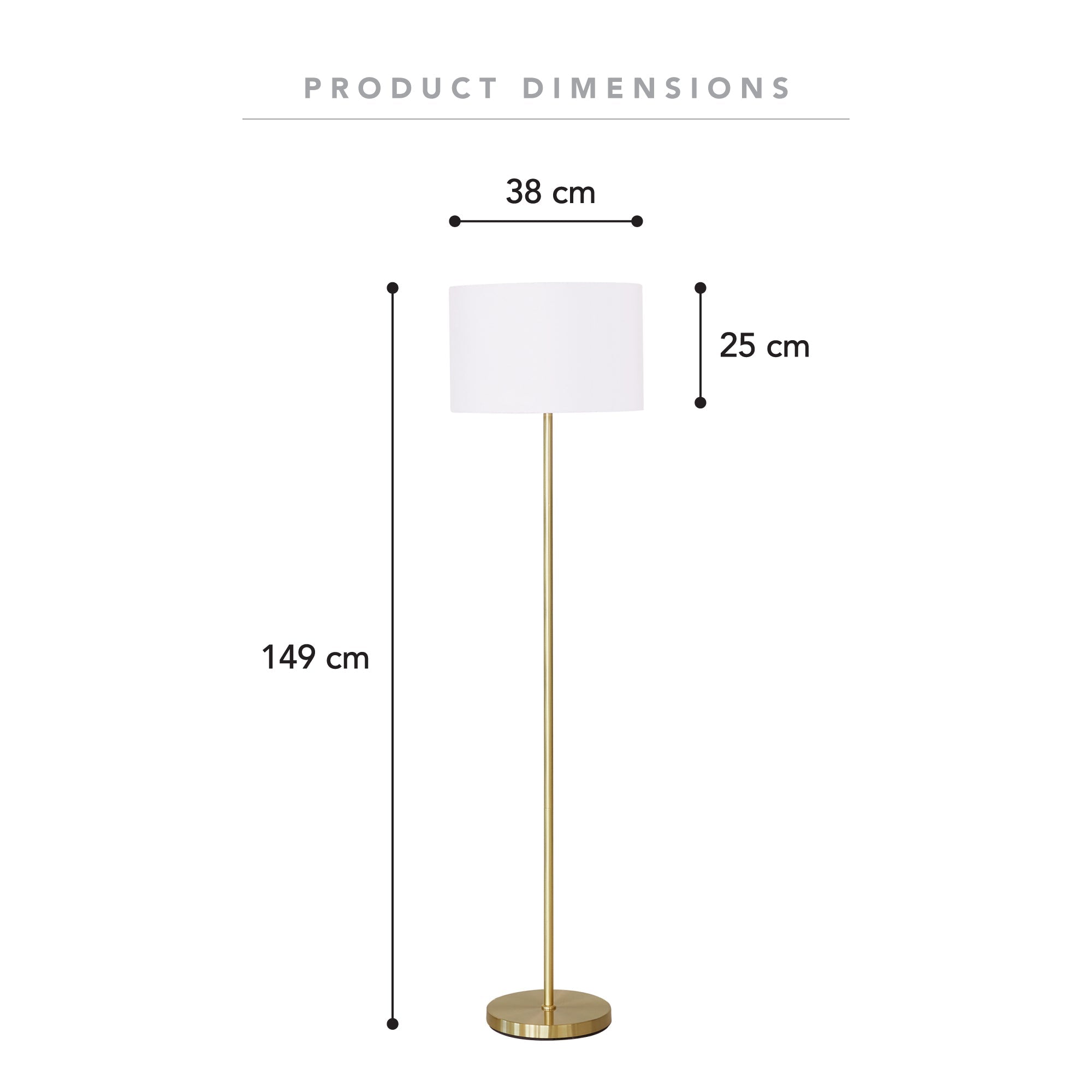 Ella Floor Lamp Gold