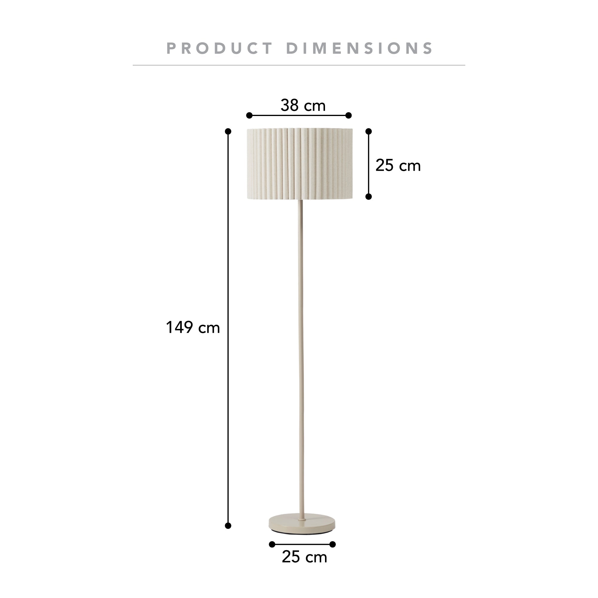Ella Floor Lamp Oat