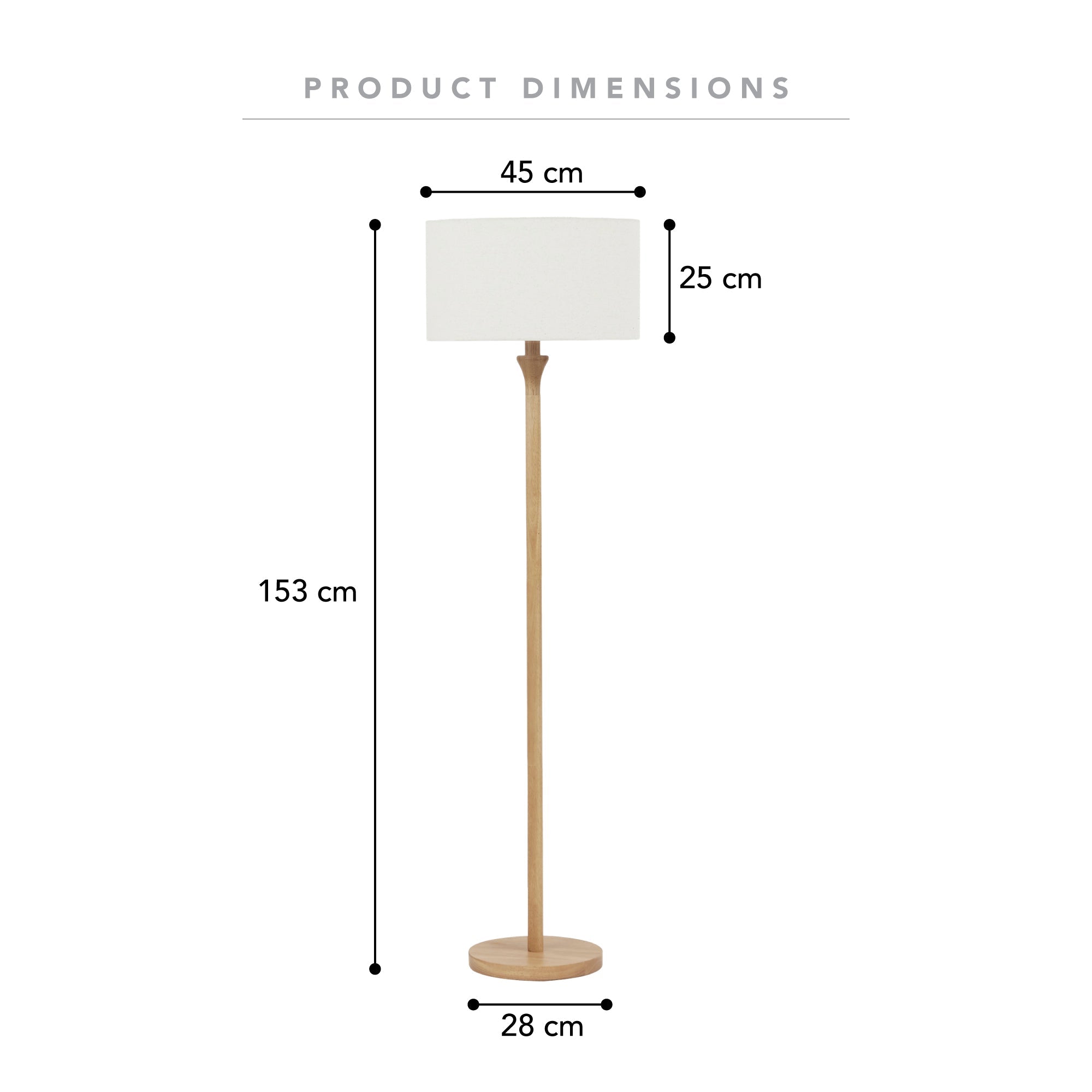 Indy Floor Lamp Natural