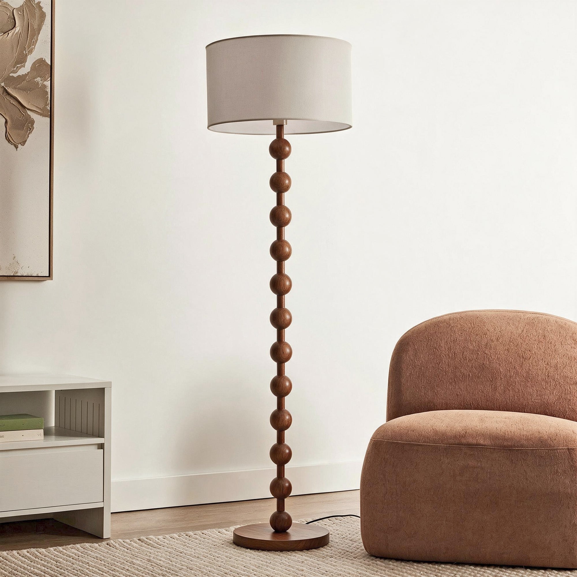 Sadie Floor Lamp Walnut