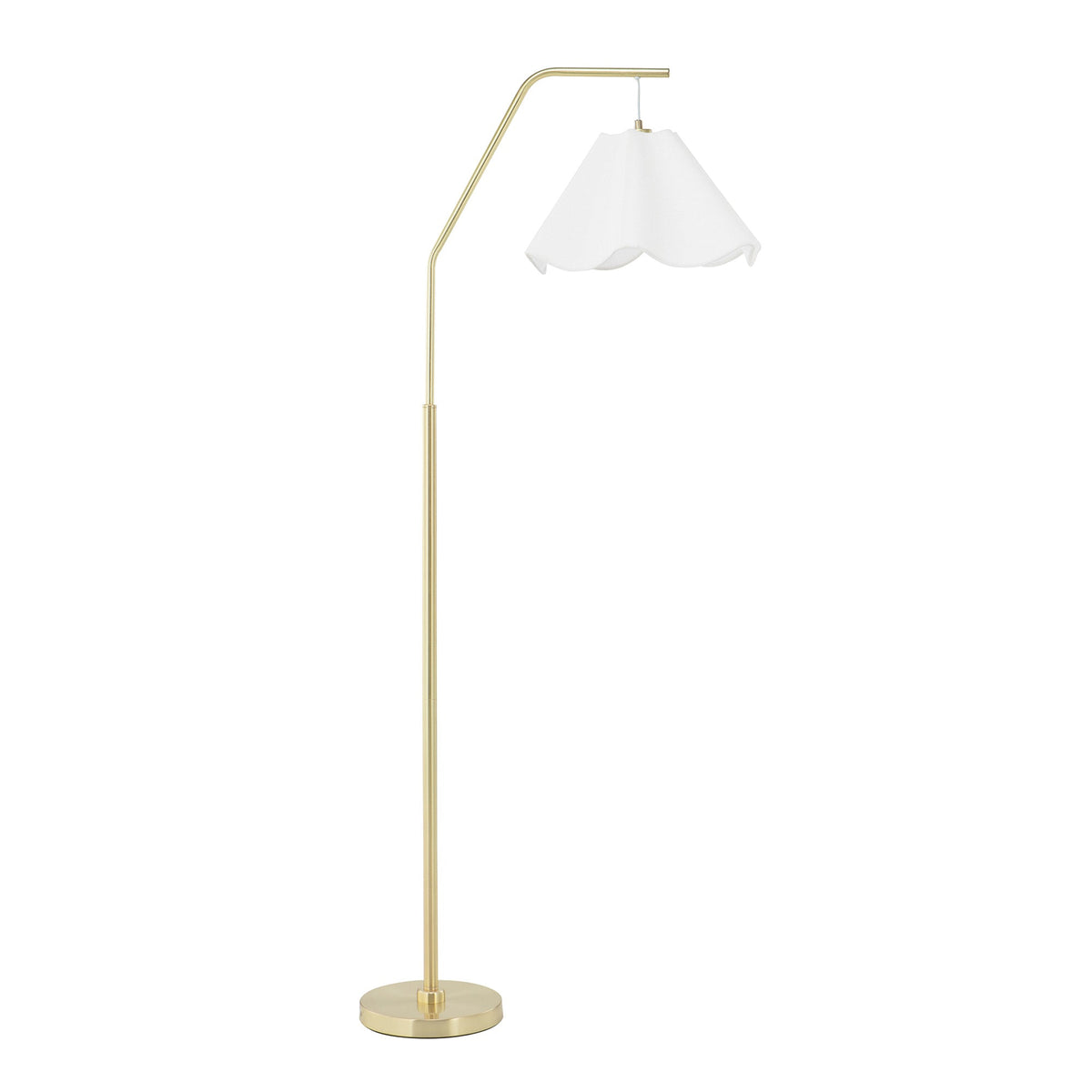 Astrid Hanging Wavy Floor Lamp Gold