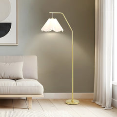 Astrid Hanging Wavy Floor Lamp Gold