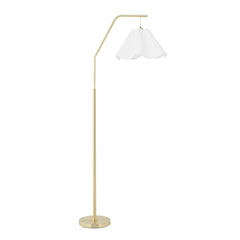 Astrid Hanging Wavy Floor Lamp Gold