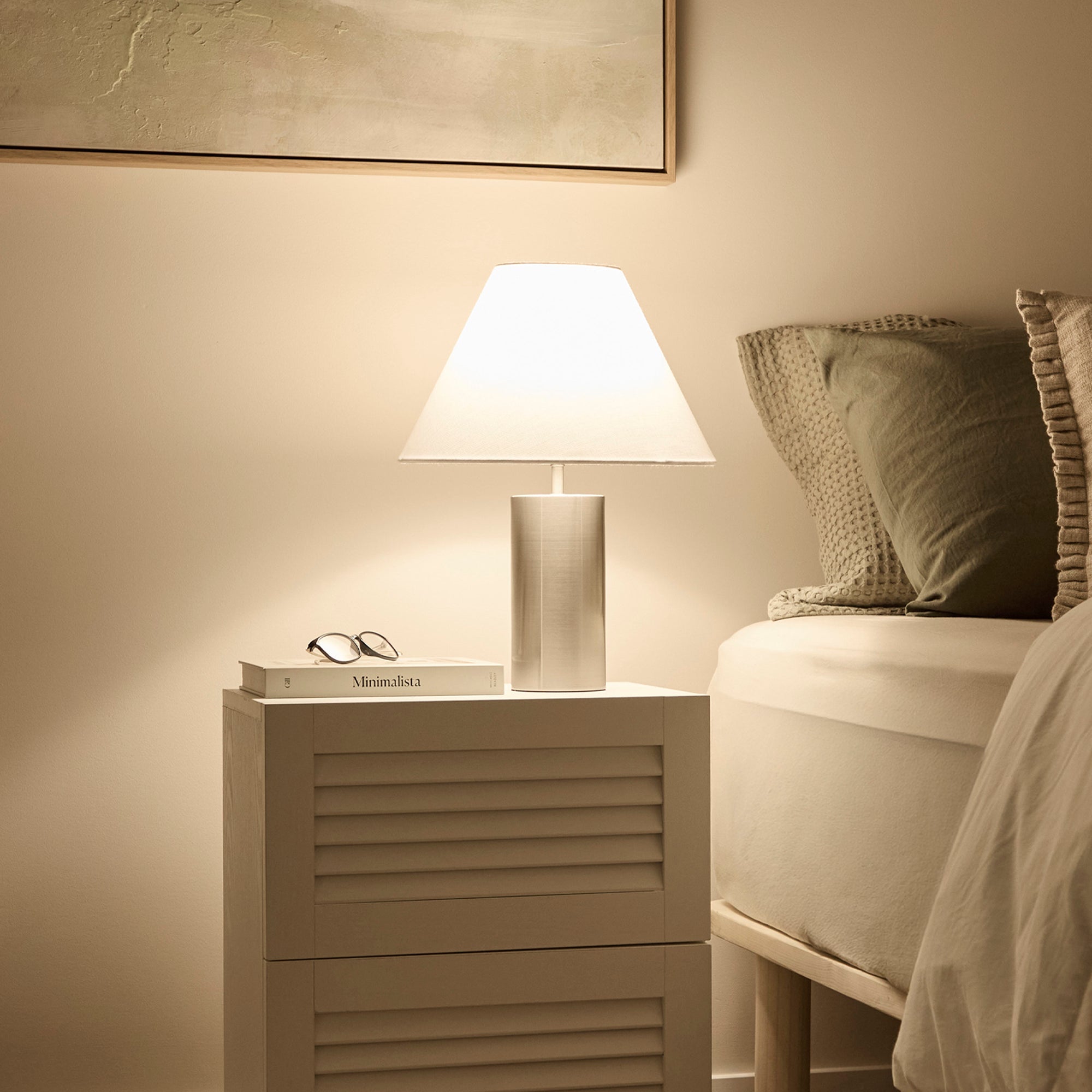 Lume Table Lamp Nickel (Set of 2)