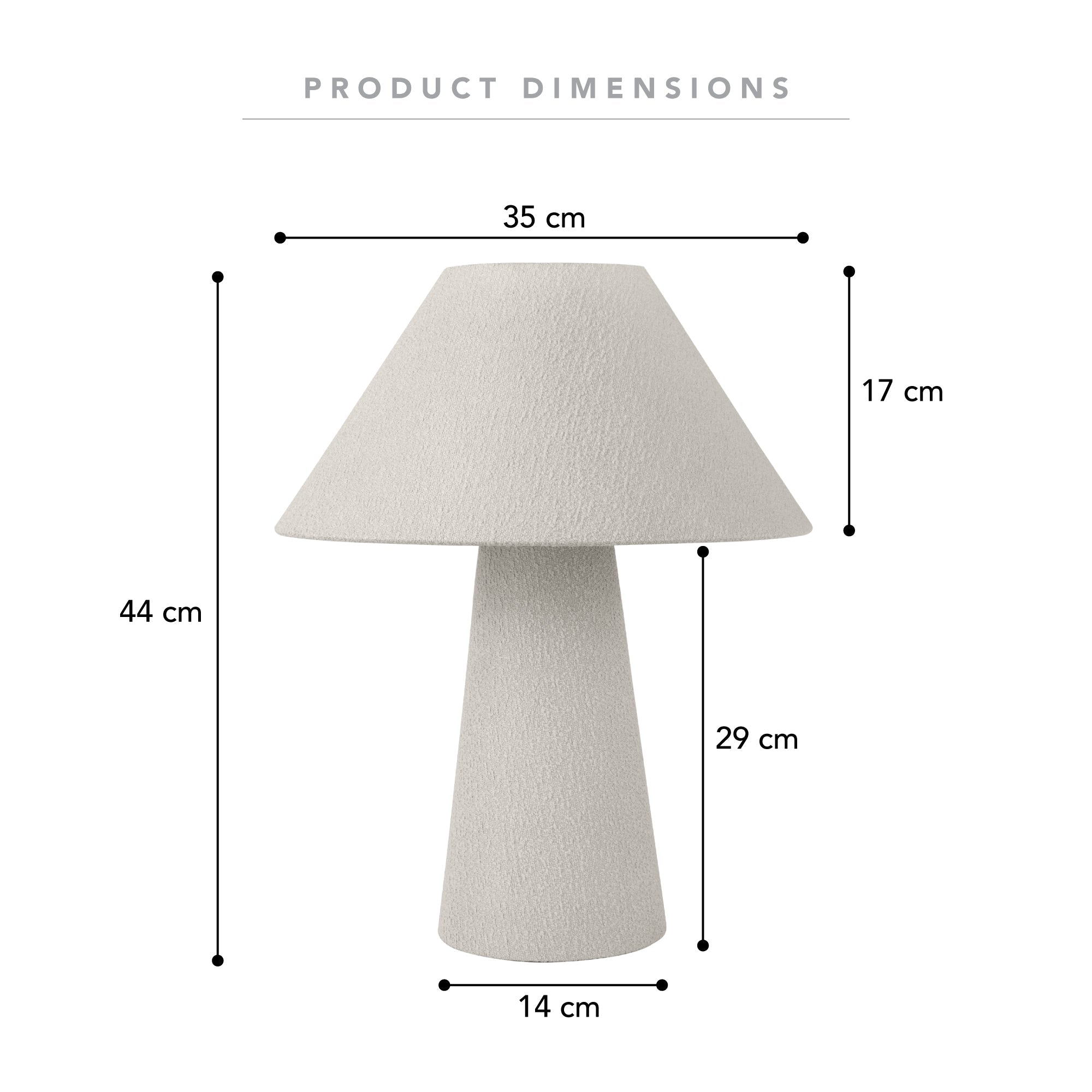 Remy Table Lamp Boucle (Set of 2)