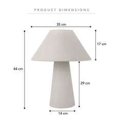Remy Table Lamp Boucle