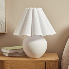 Amalie Table Lamp White (Set of 2)