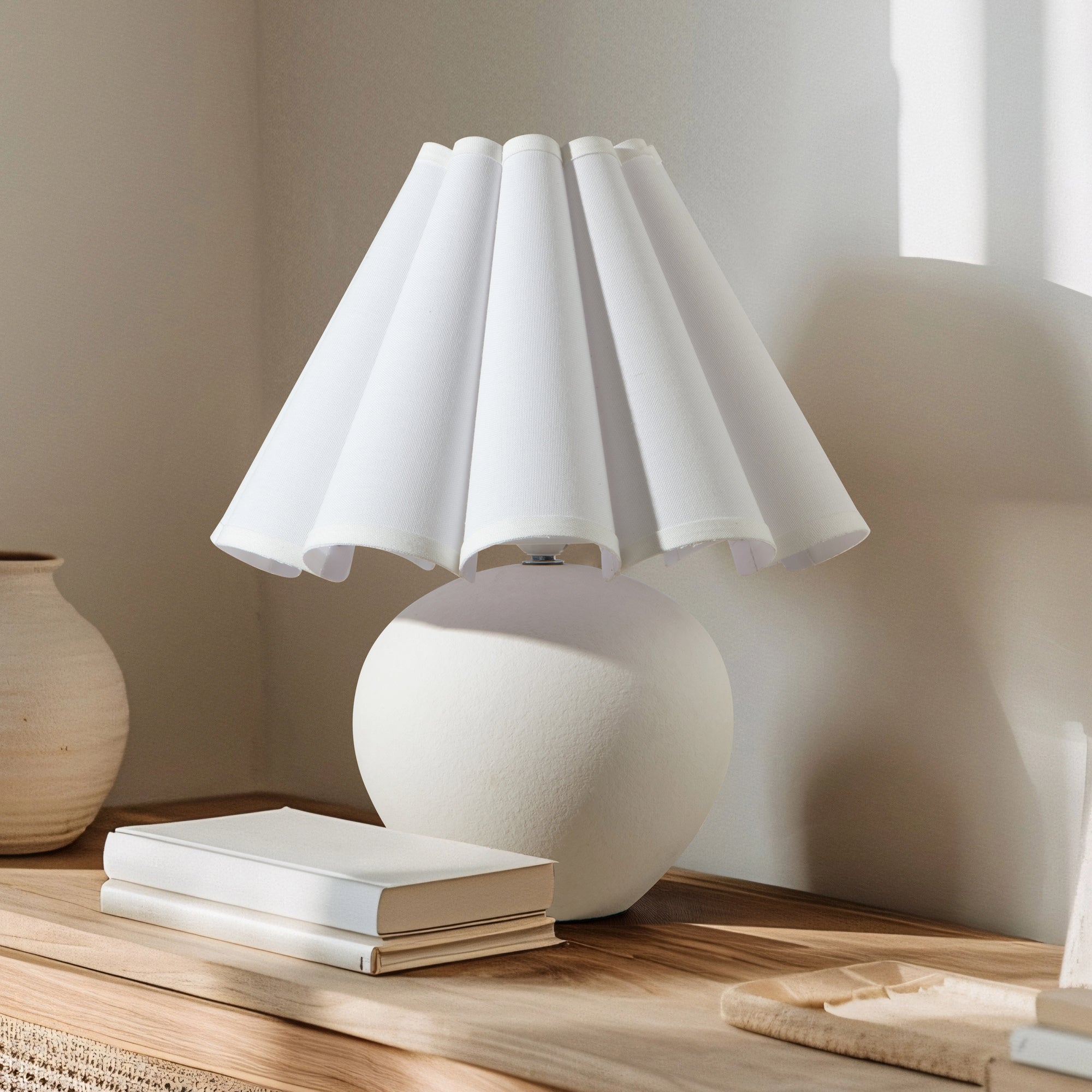 Amalie Table Lamp White (Set of 2)