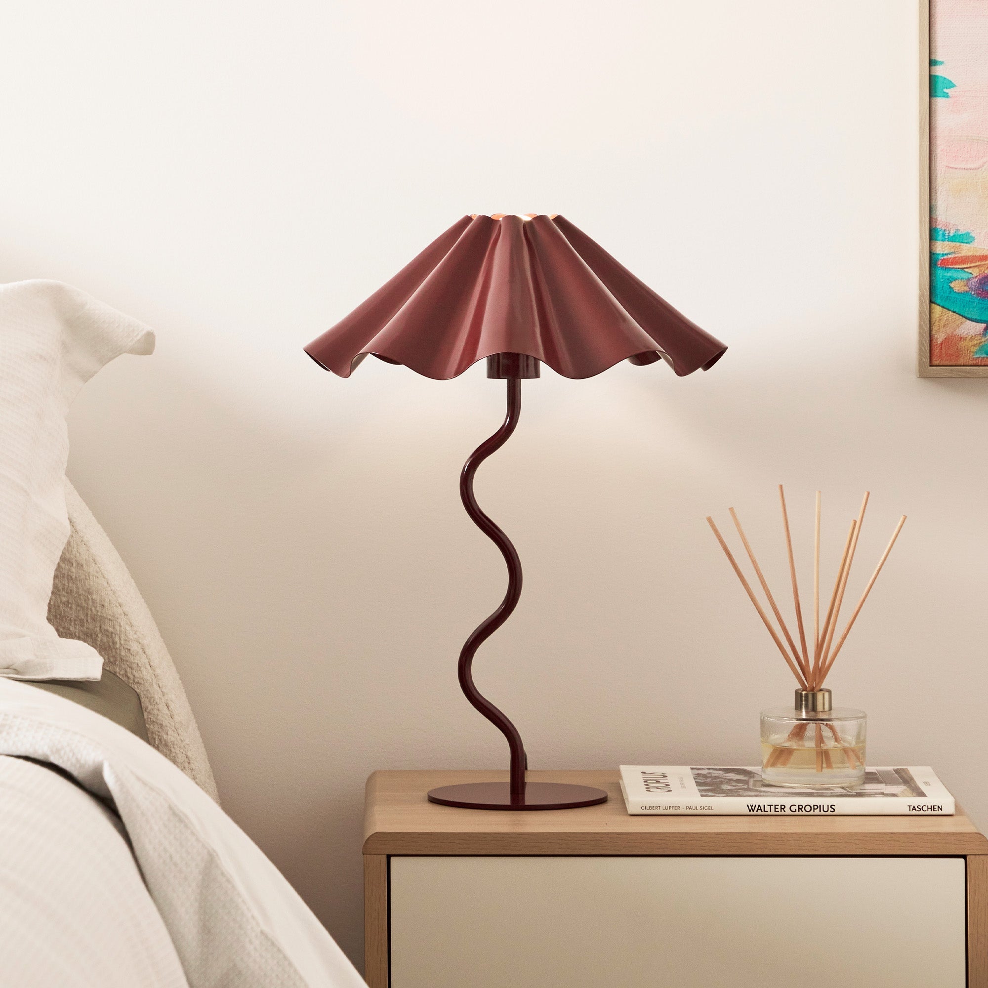 Lola Table Lamp Cabernet