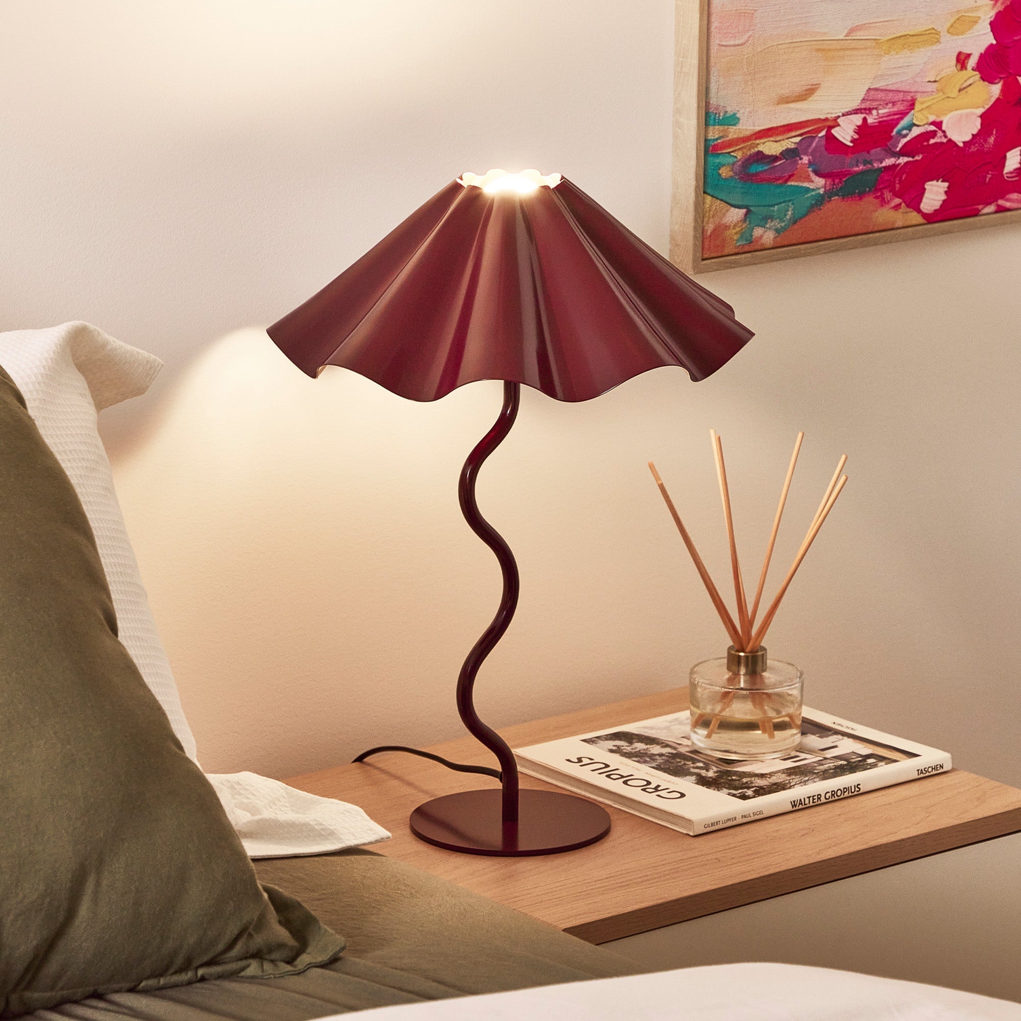 Lola Table Lamp Cabernet