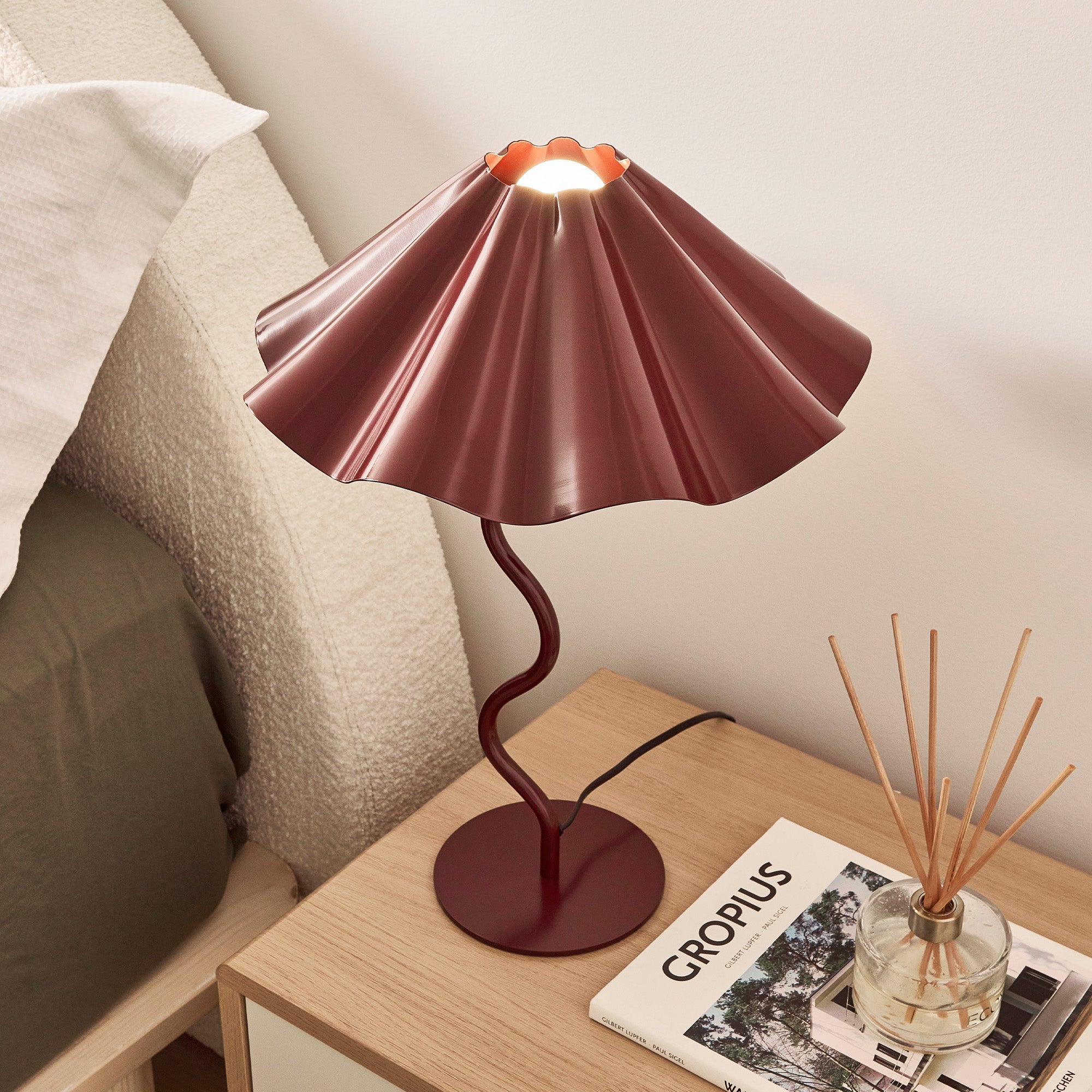 Lola Table Lamp Cabernet (Set of 2)