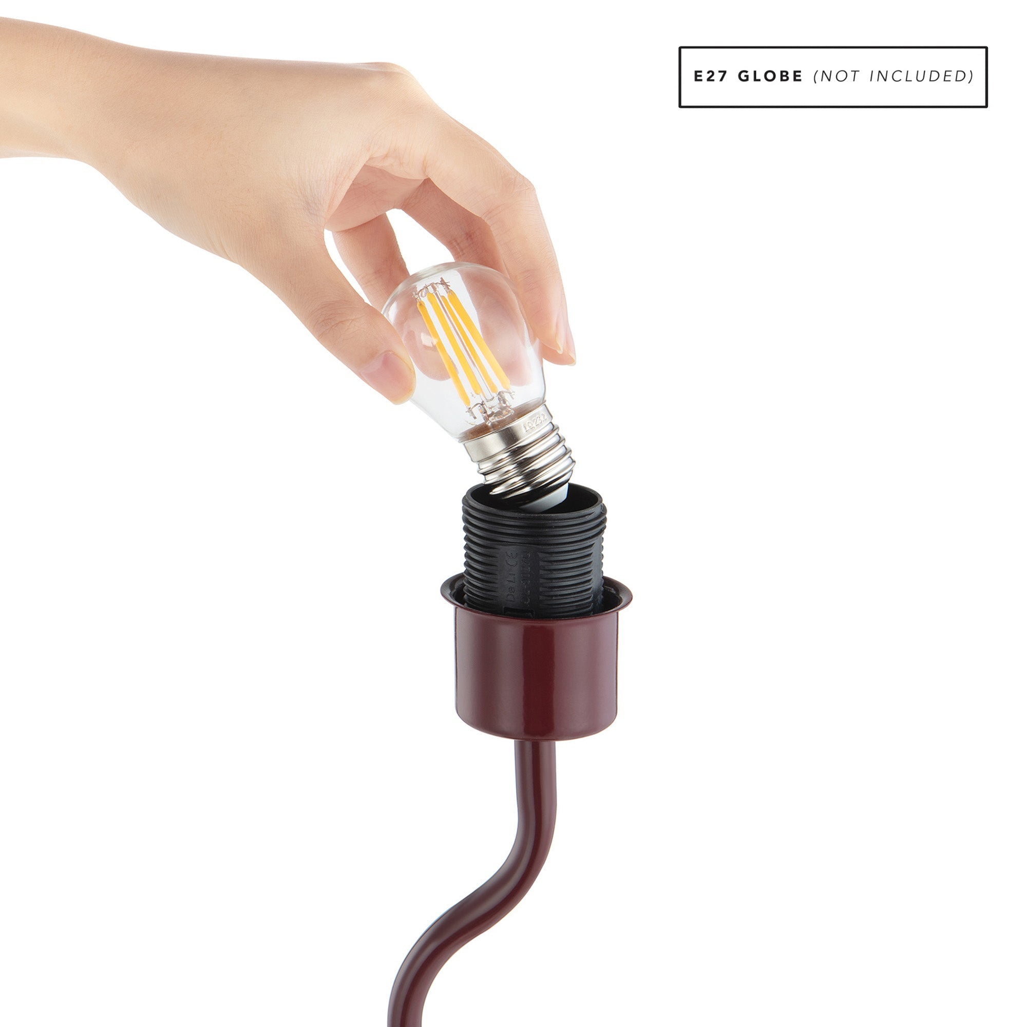 Lola Table Lamp Cabernet (Set of 2)