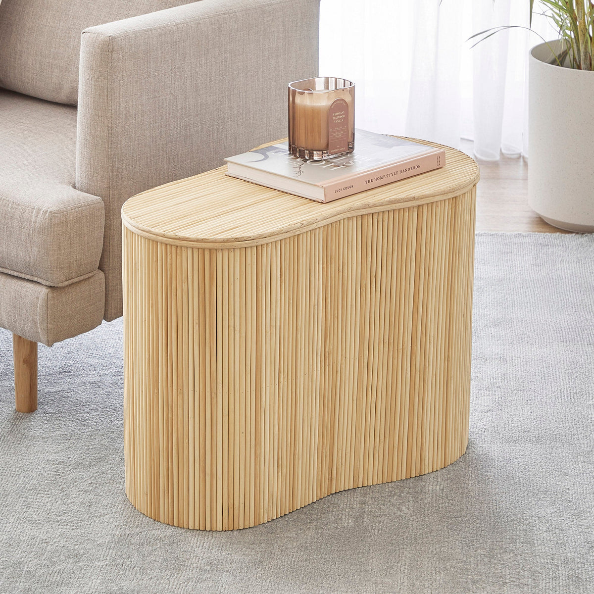 Edo Wave Storage Side Table Large