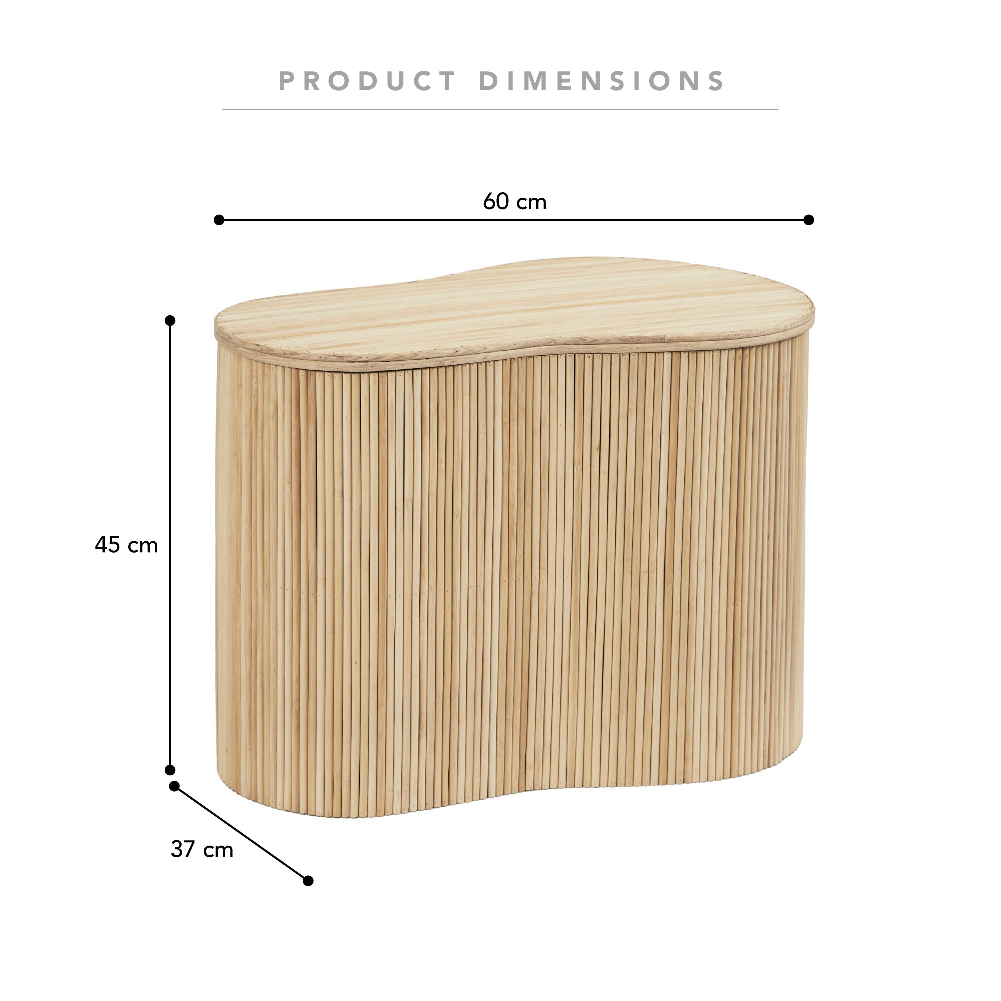 Edo Wave Storage Side Table Large