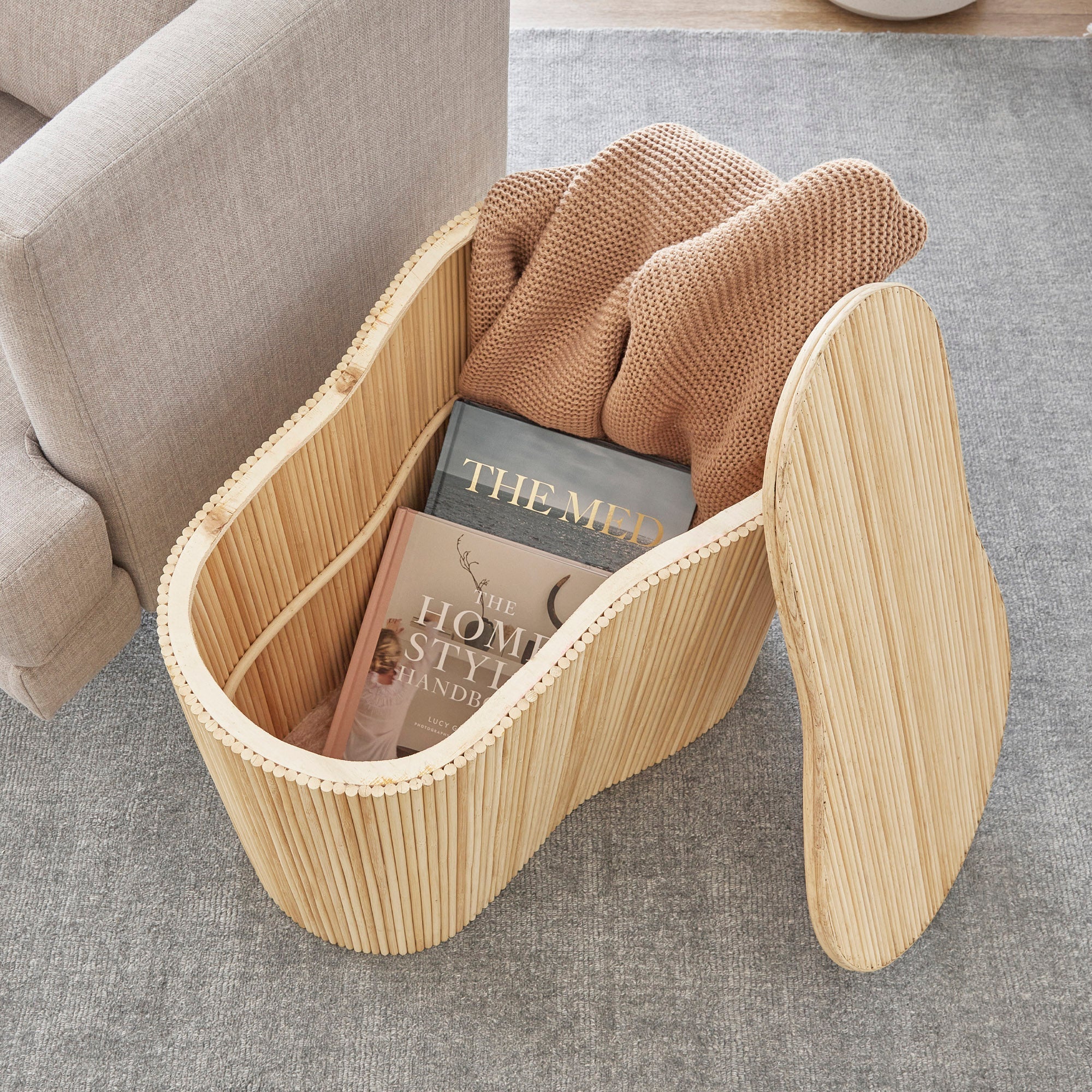 Edo Wave Storage Side Table Large