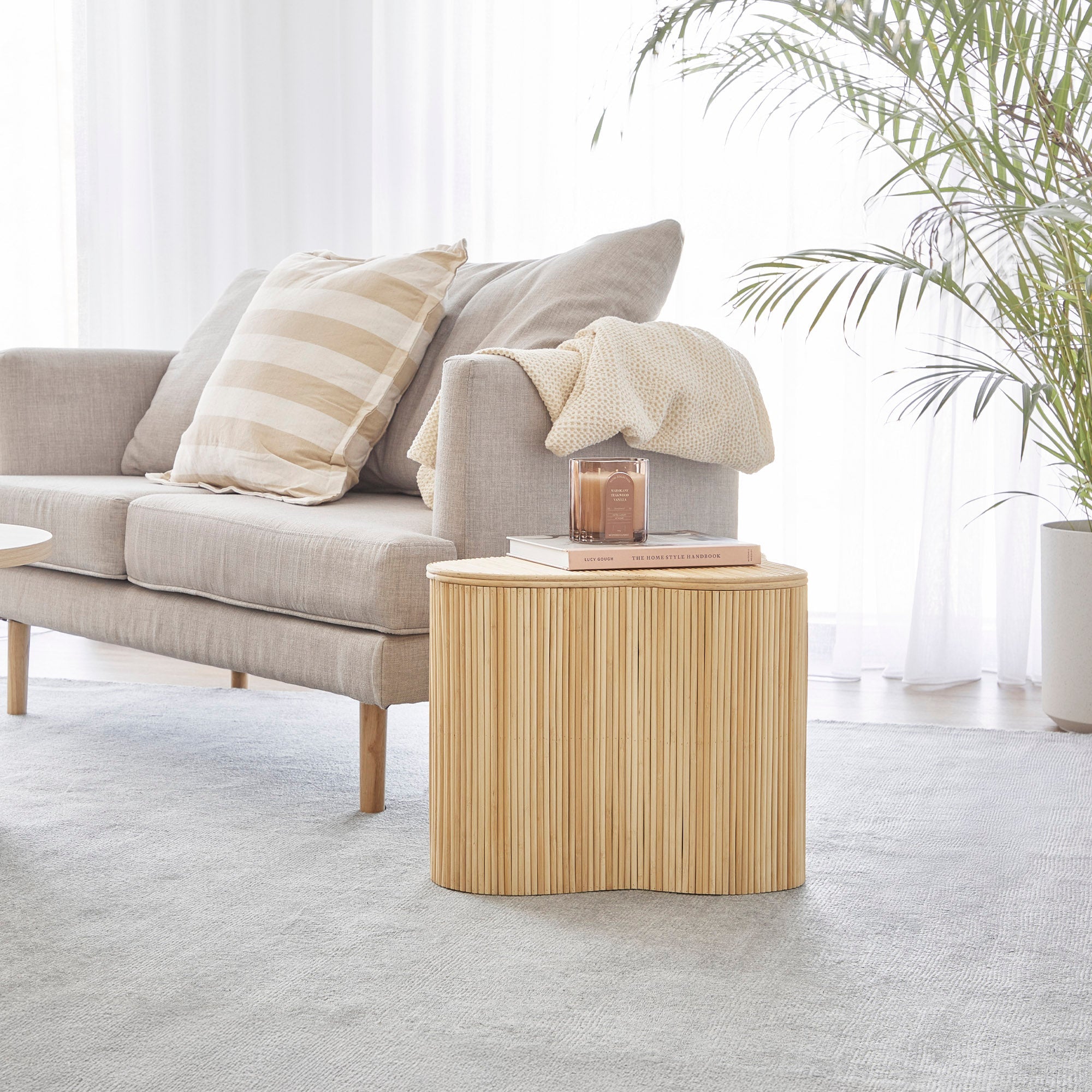 Edo Wave Storage Side Table Small