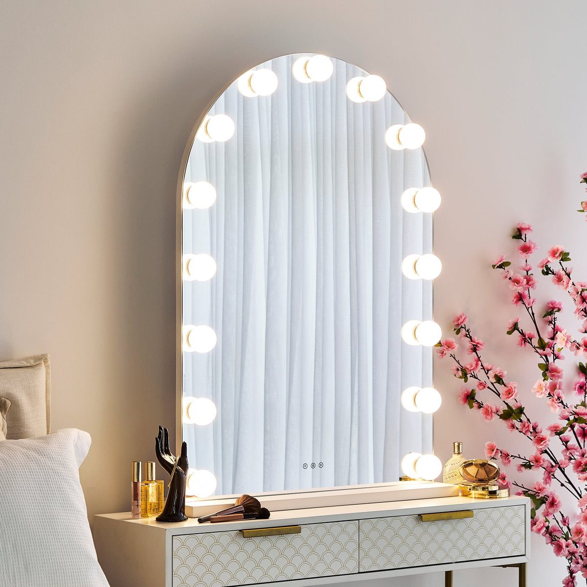 LED 102cm Large Arched Vanity Mirror
