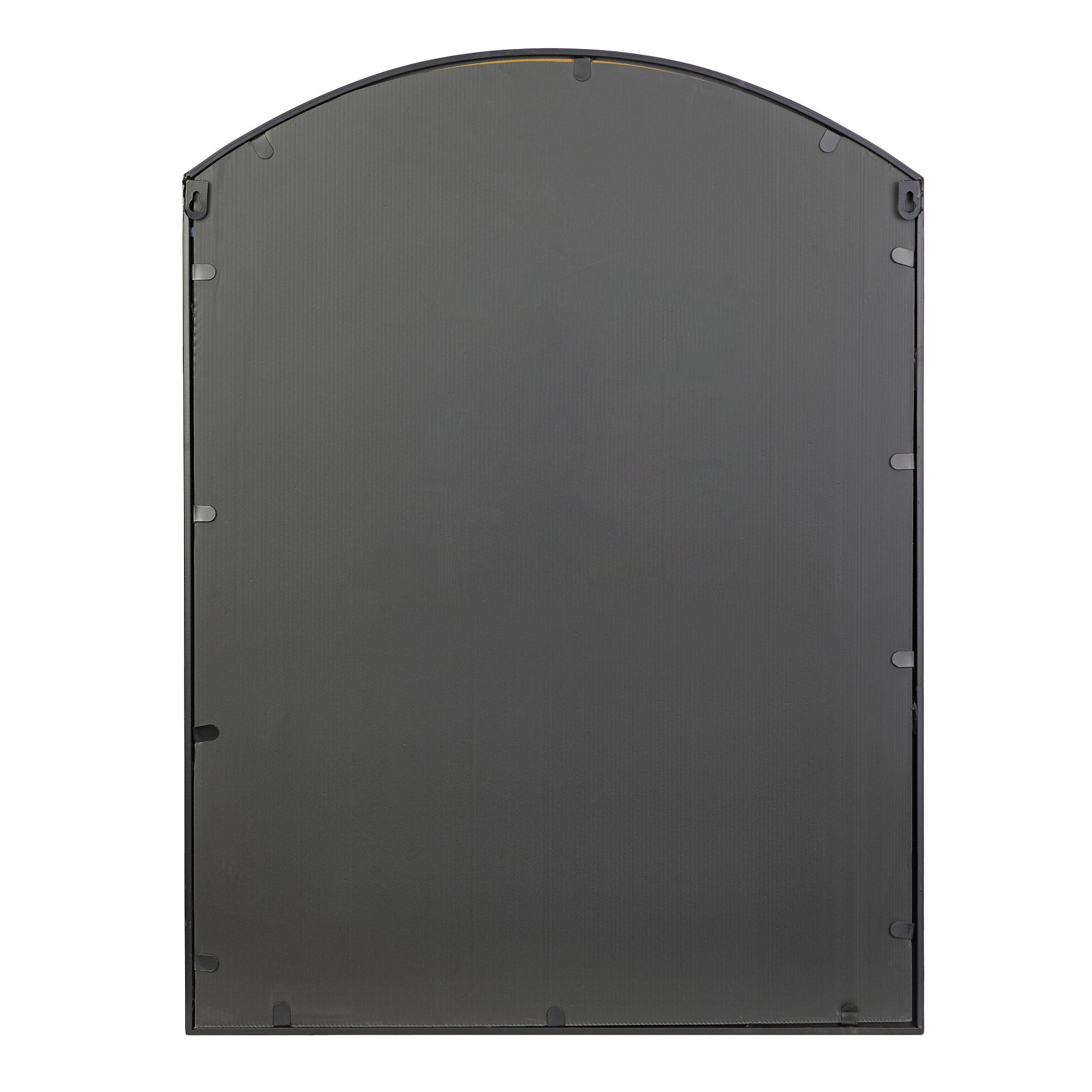 Marais 80cm Arch Top Iron Indoor Outdoor Mirror Black