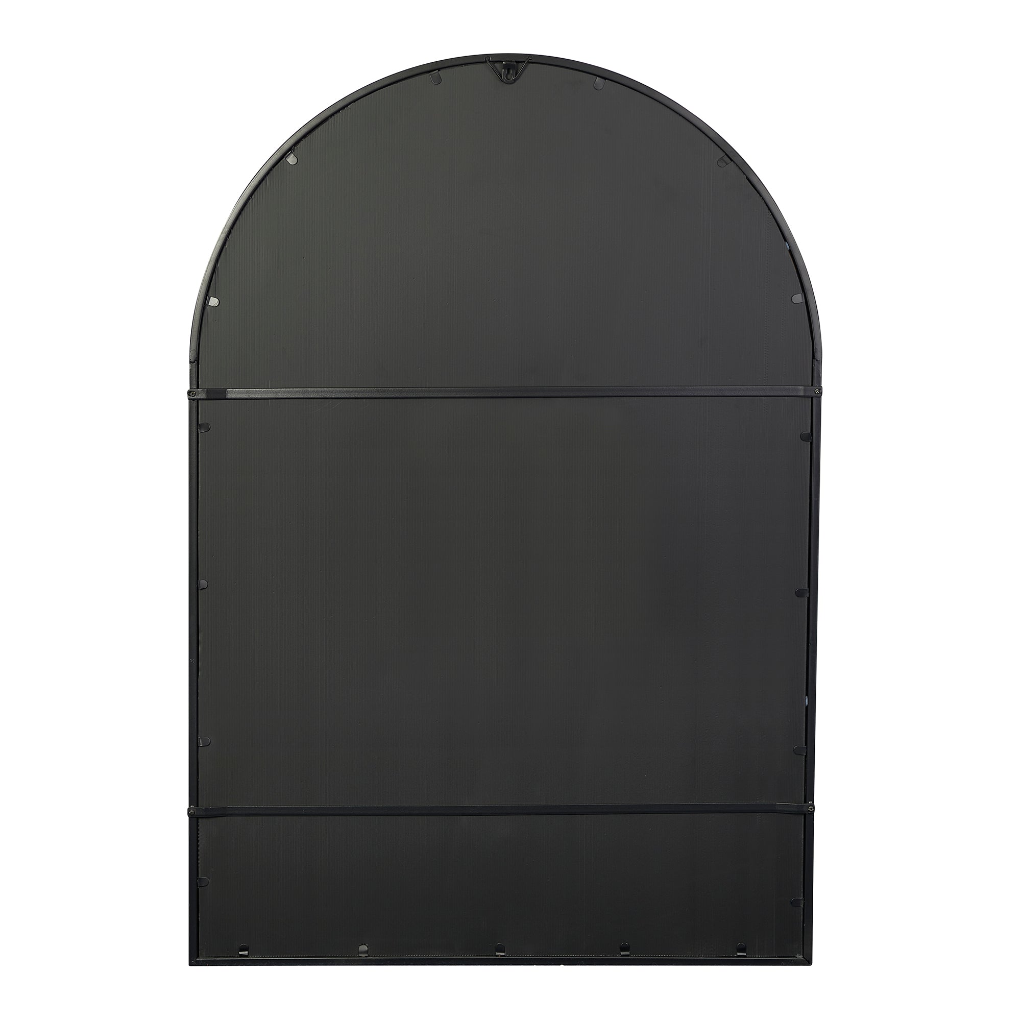 Grace 135cm Large Arch Iron Indoor Outdoor Mirror Black