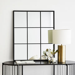 Sophia 70cm Rectangle Mirror Black