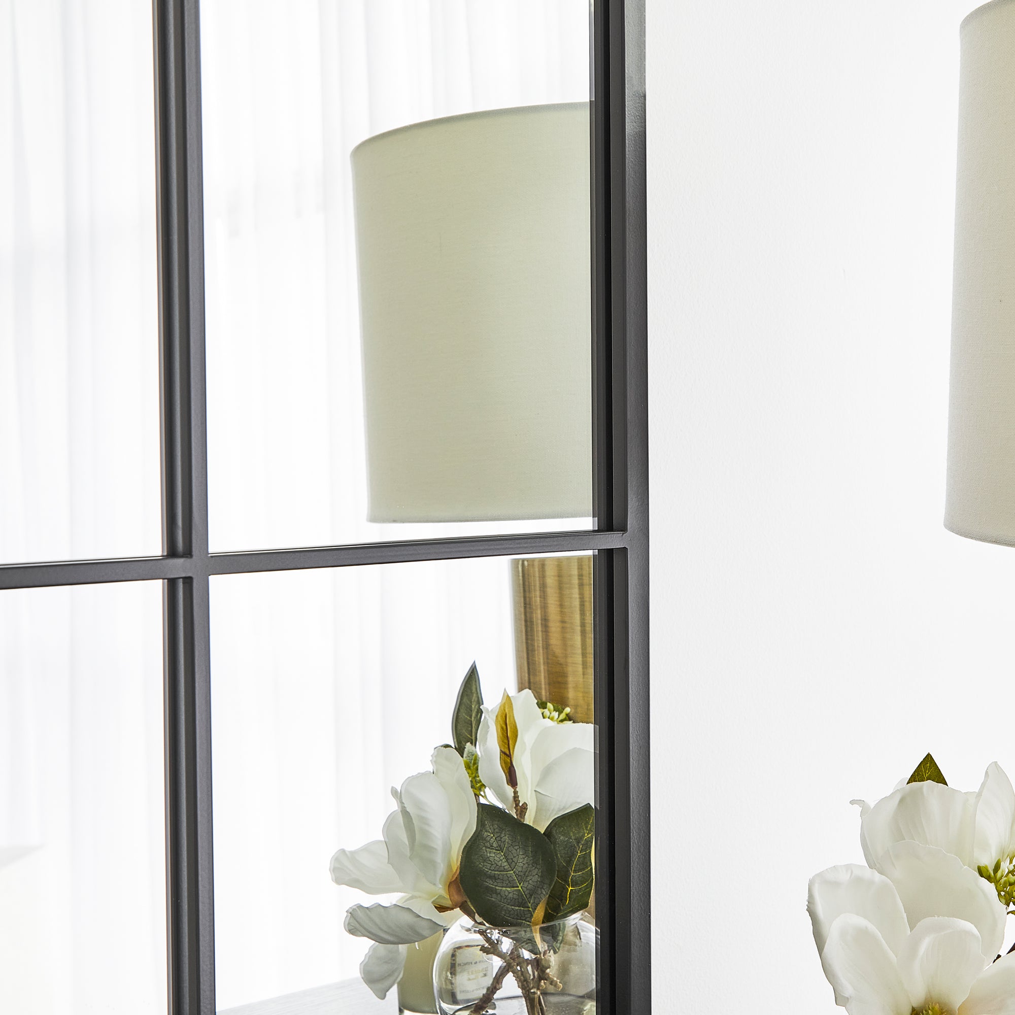 Sophia 70cm Rectangle Mirror Black