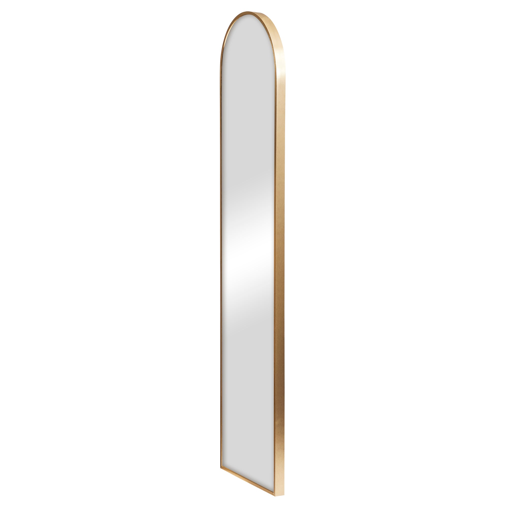 Cindy 120cm Arched Leaning Wall Mirror Black