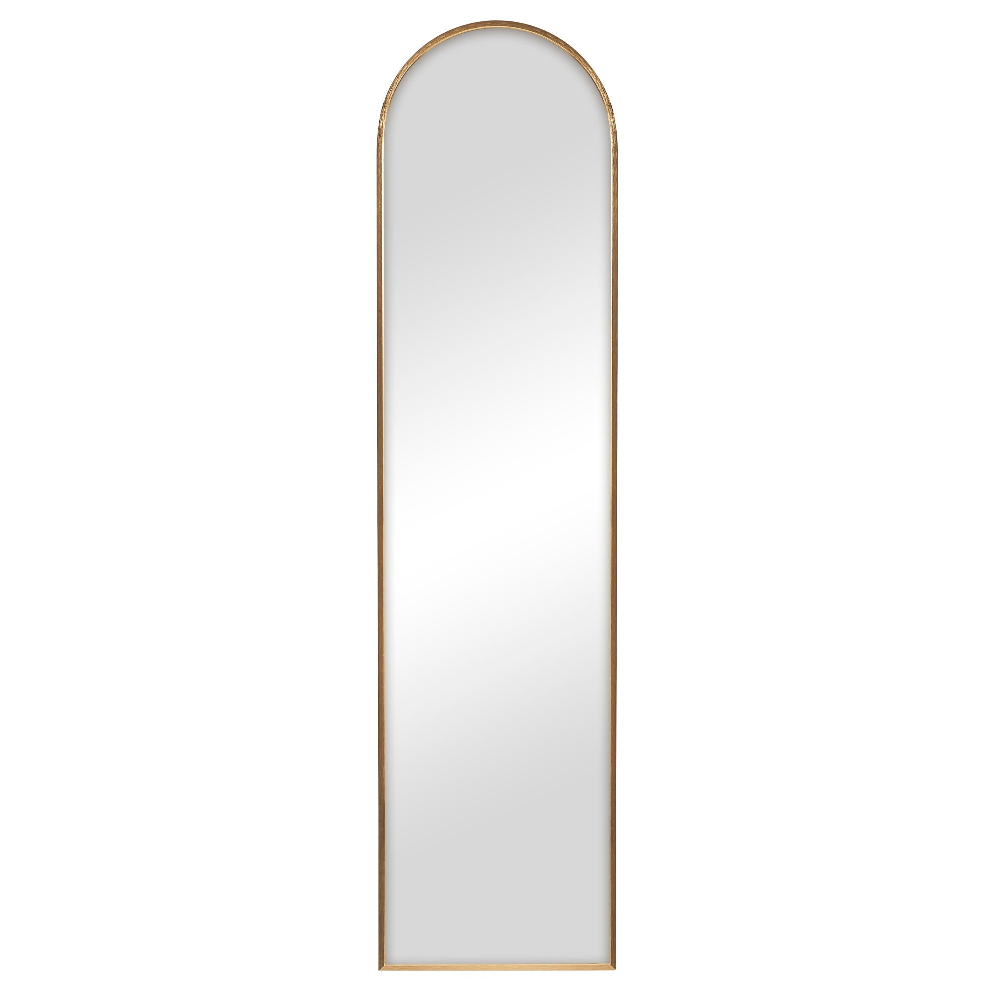 Cindy 120cm Arched Leaning Wall Mirror Gold