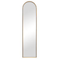 Cindy 120cm Arched Leaning Wall Mirror Gold