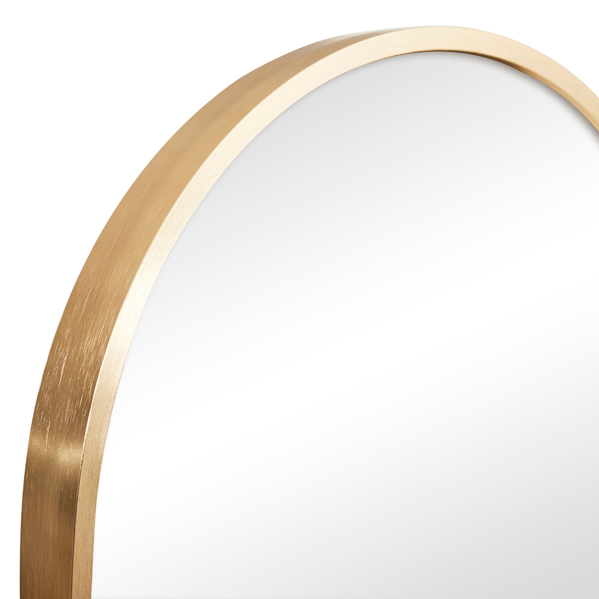Cindy 120cm Arched Leaning Wall Mirror Gold