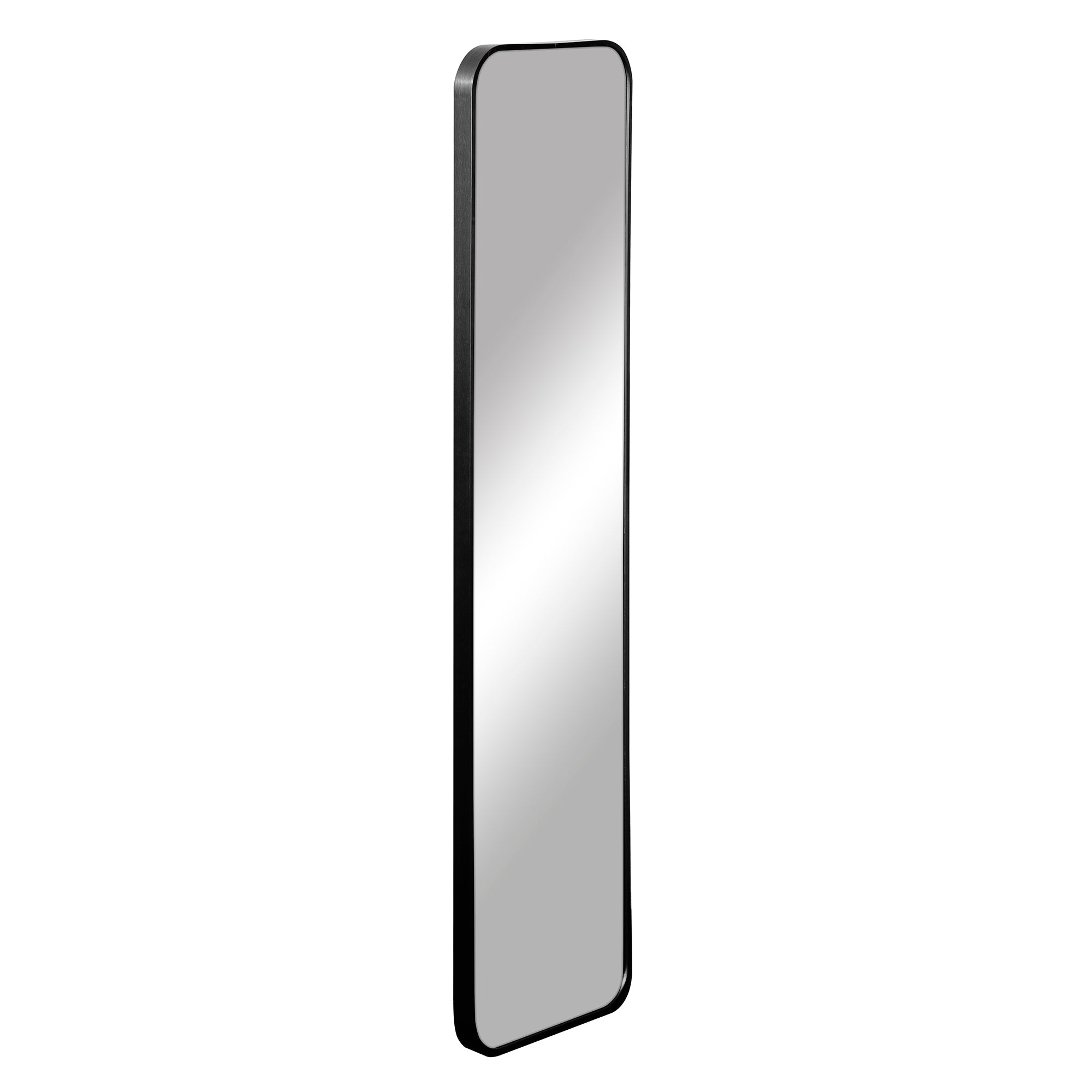 Elle 120cm Rectangle Leaning Wall Mirror Black