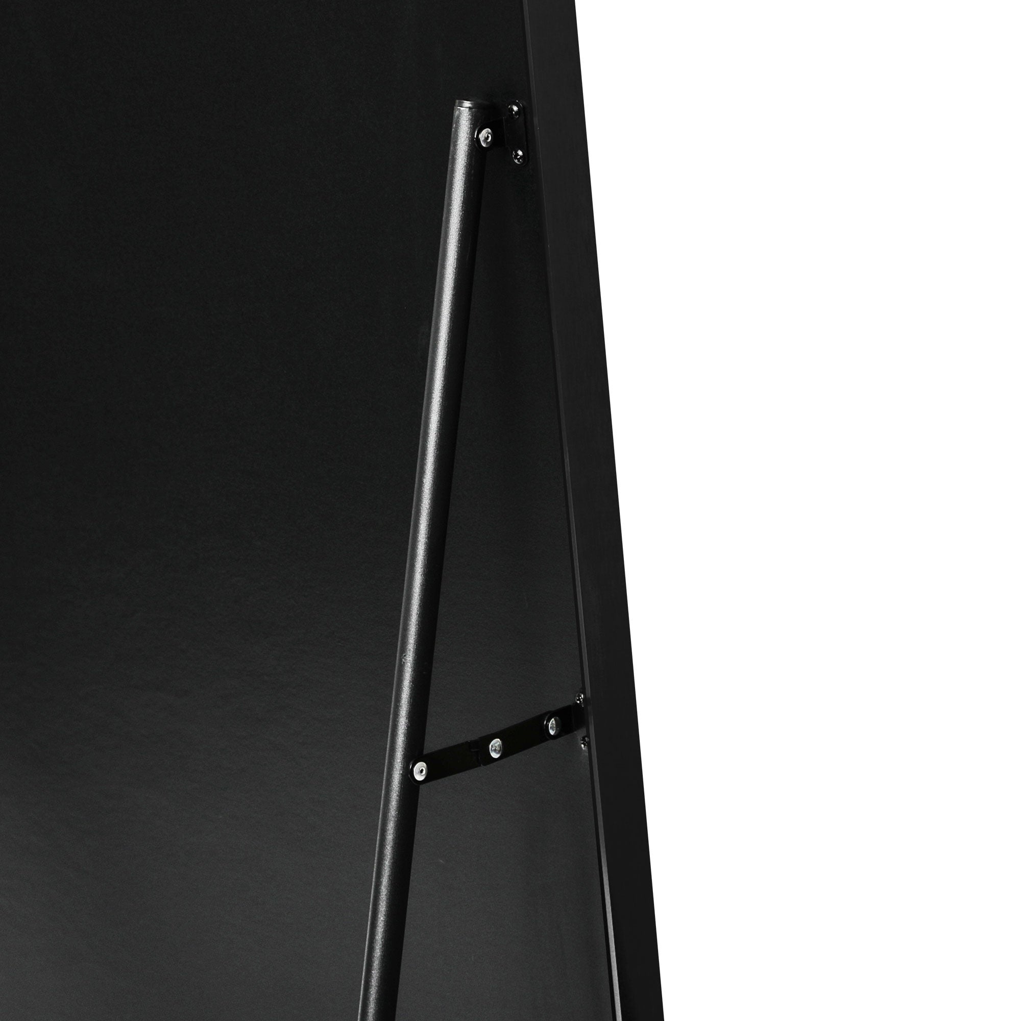 Elle 165cm Rectangle Standing Full Length Mirror Black