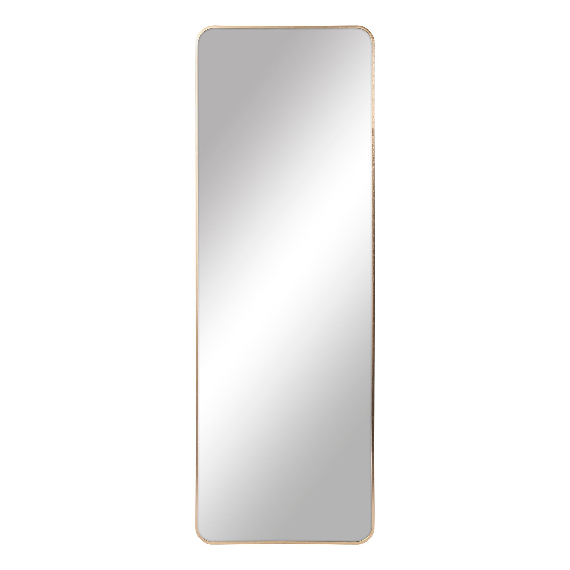 Elle 165cm Rectangle Standing Full Length Mirror Gold