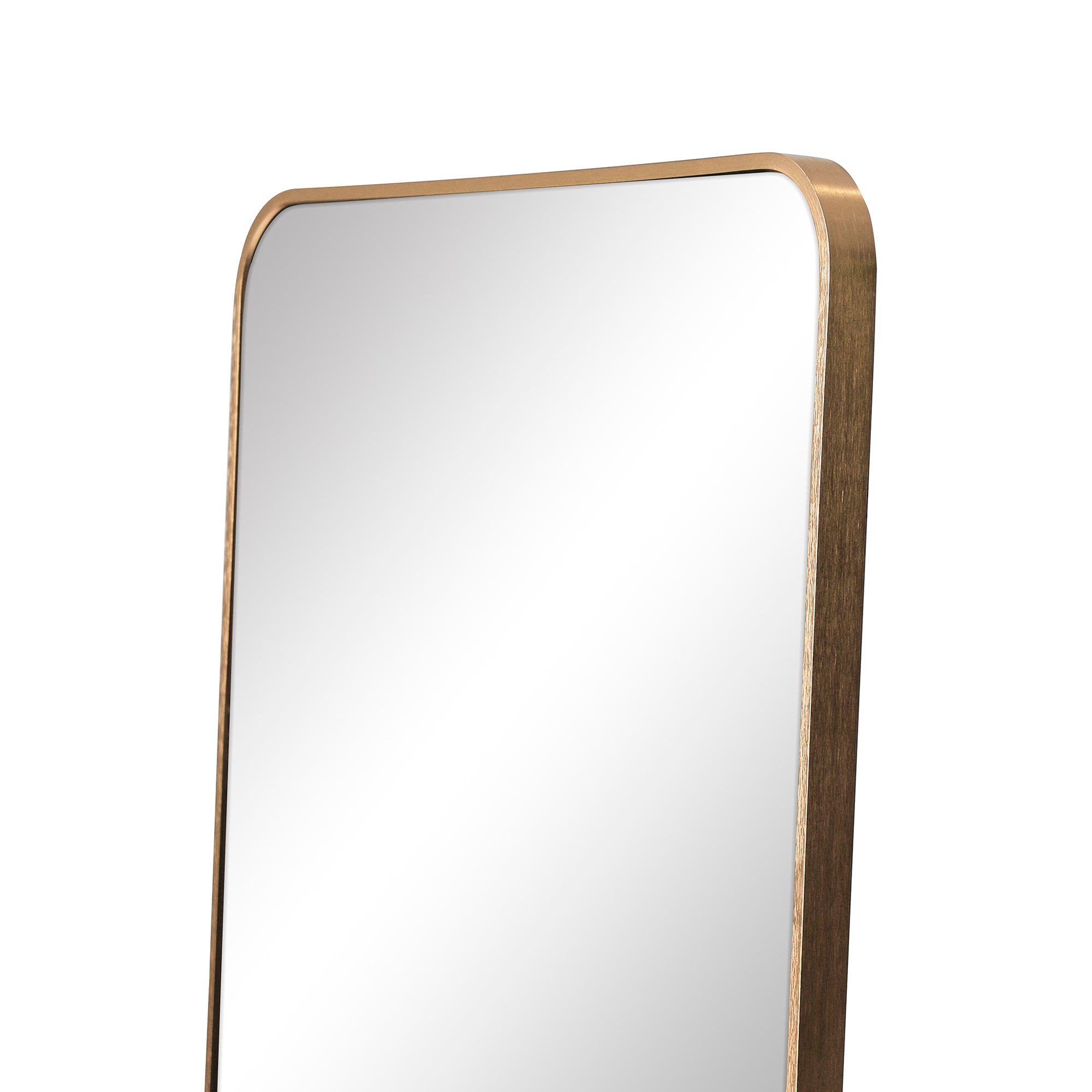 Elle 165cm Rectangle Standing Full Length Mirror Gold