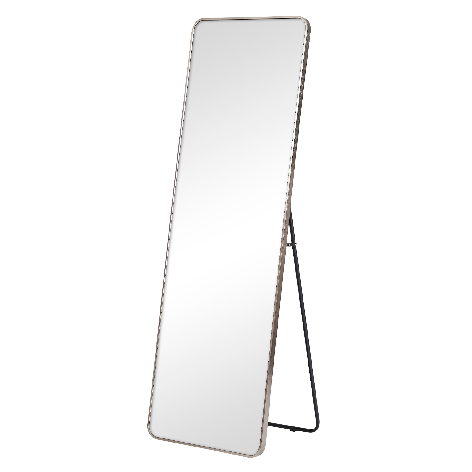 Elle 165cm Rectangle Standing Full Length Mirror Gunmetal Grey