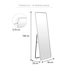 Elle 165cm Rectangle Standing Full Length Mirror White