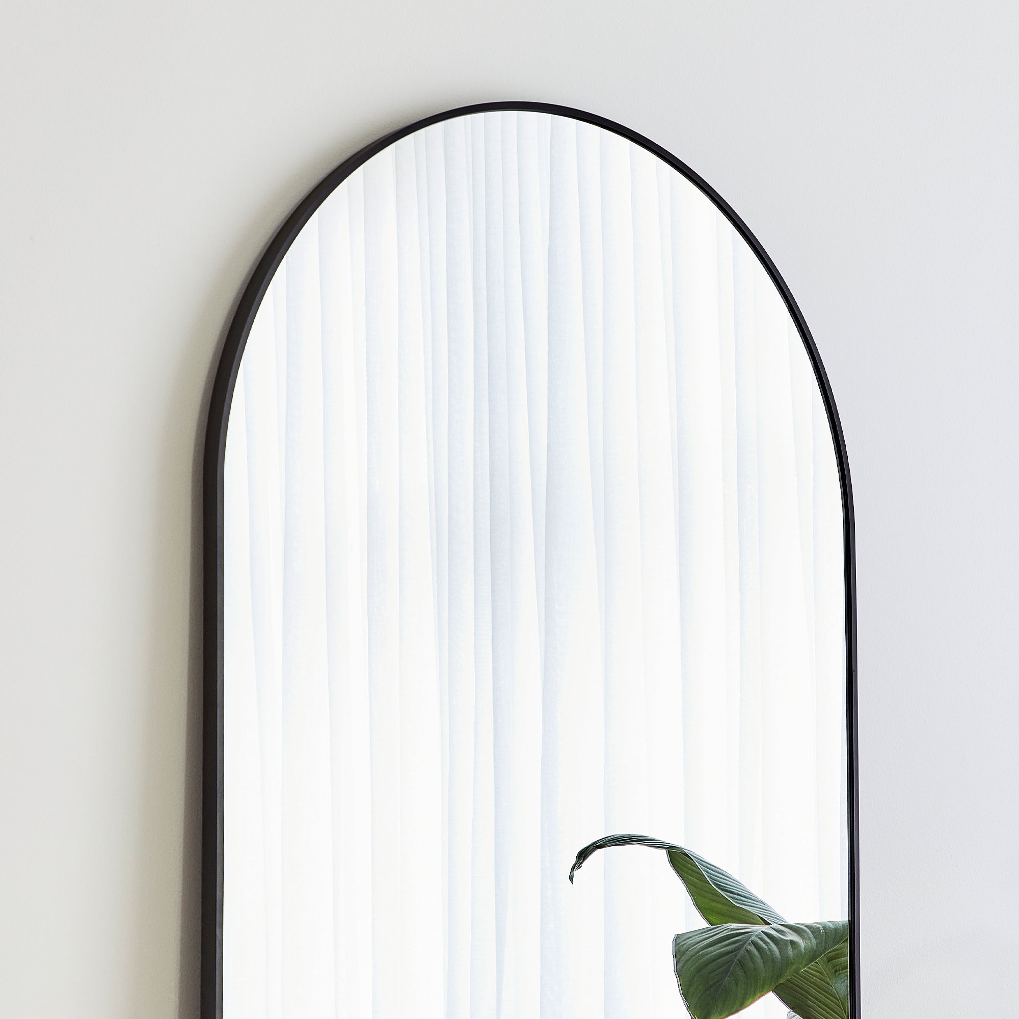 Cindy XL 180cm Arch Mirror Black
