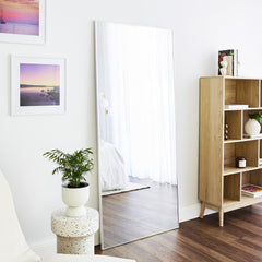 Elle XL 180cm Rectangle Mirror White