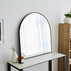 Naomi 85cm Large Arch Mirror Black