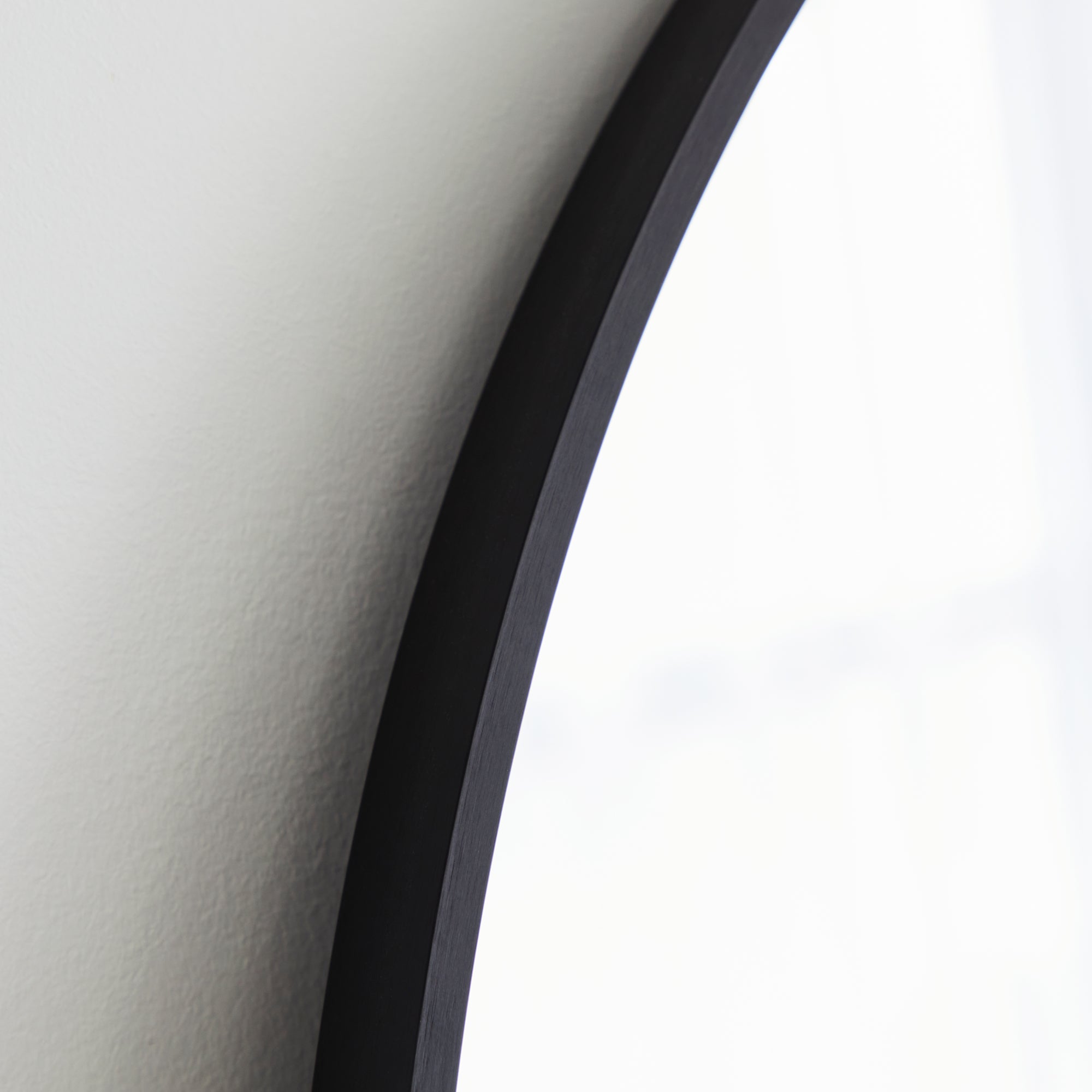 Naomi 85cm Large Arch Mirror Black