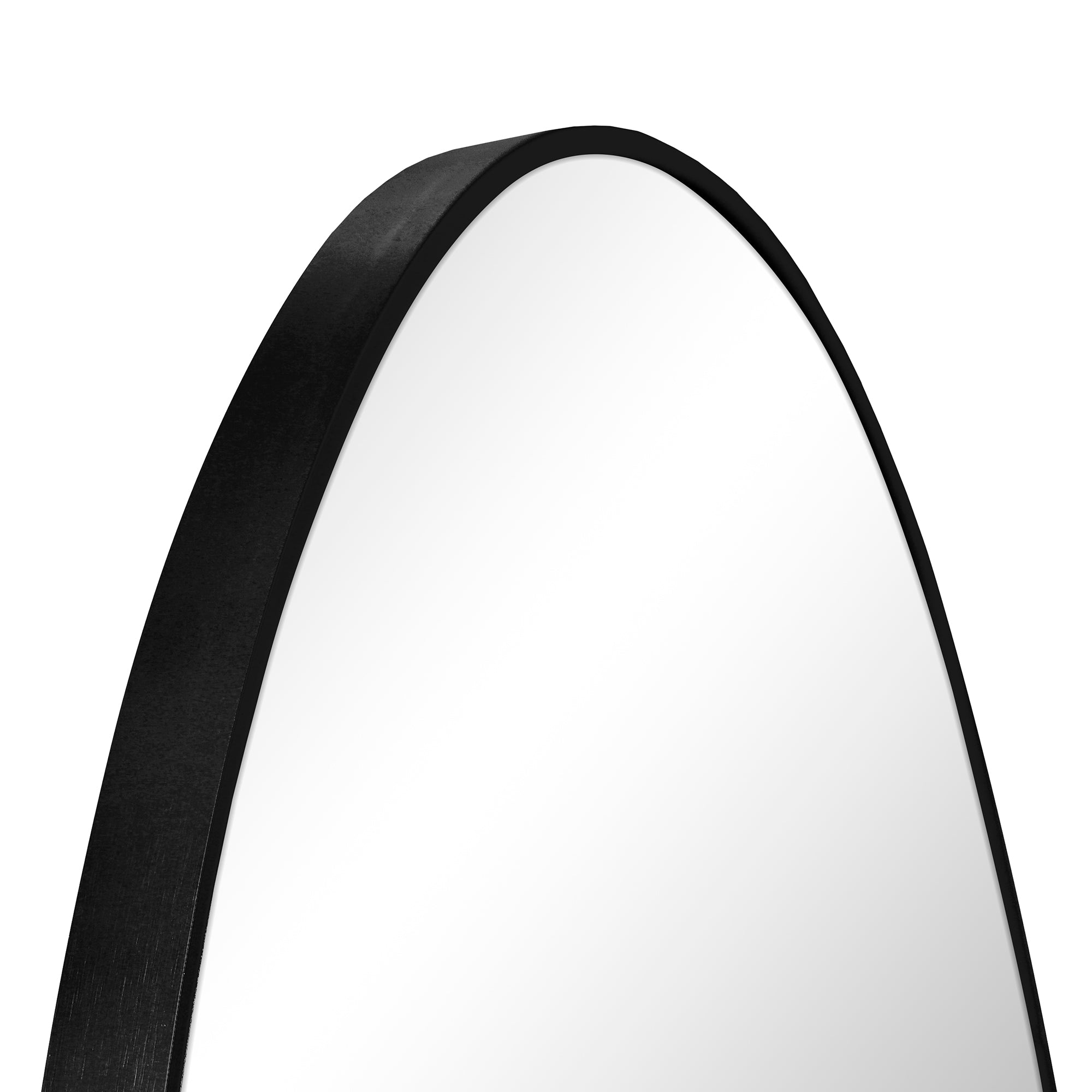 Linda 90cm Round Wall Mirror Black
