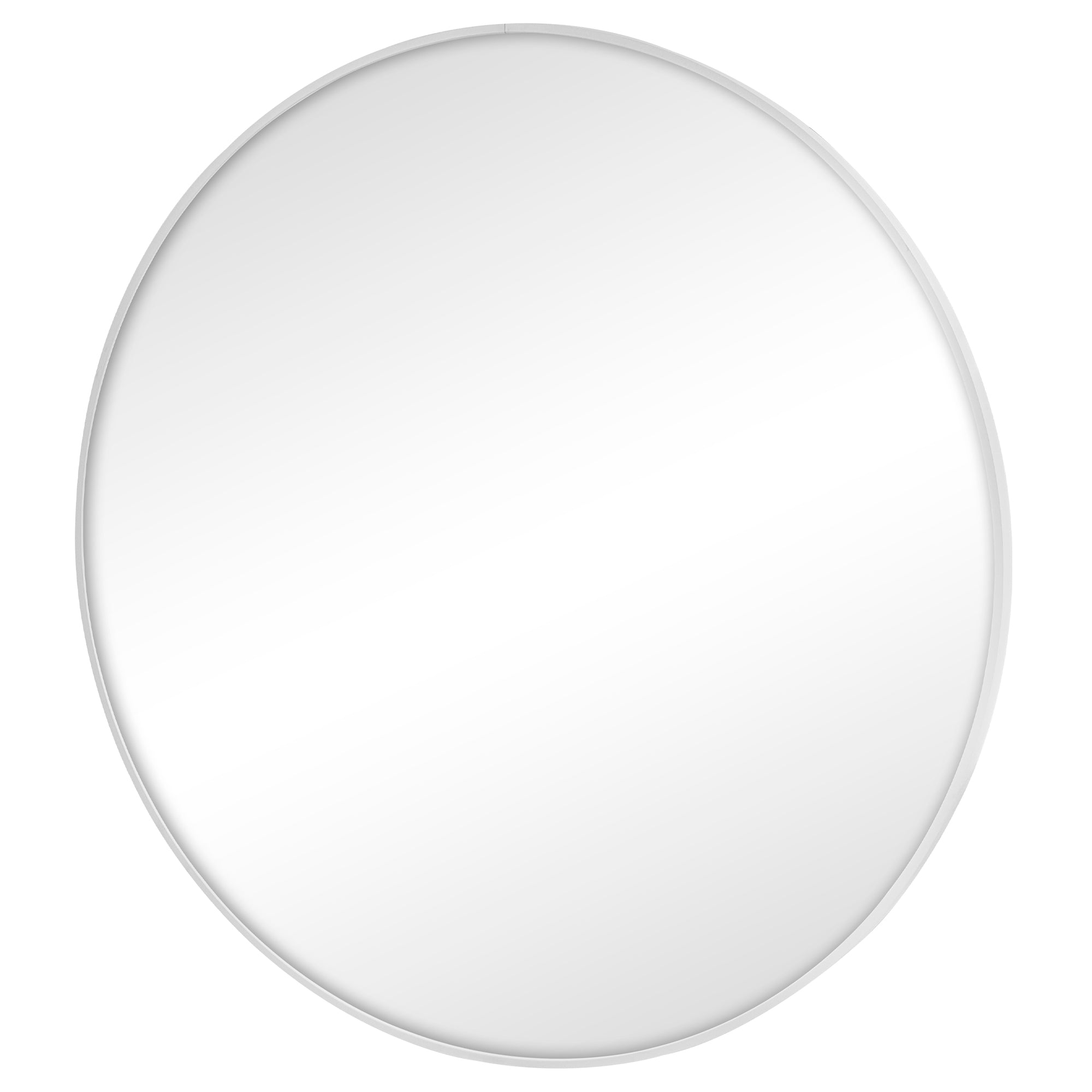 Linda 90cm Round Wall Mirror White