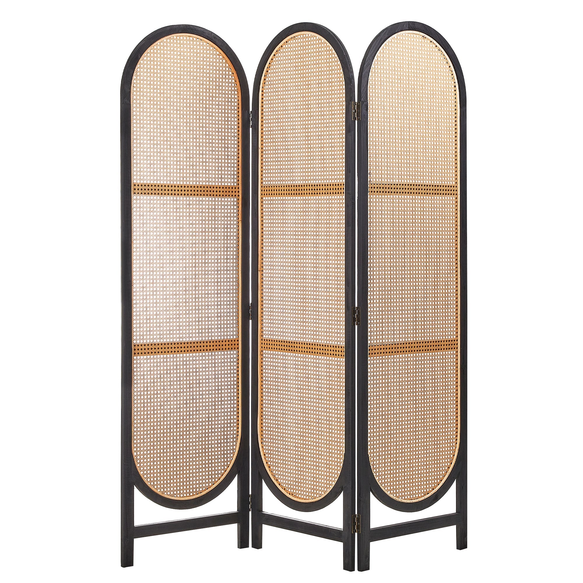 Kojo 3 Panel Room Screen Black