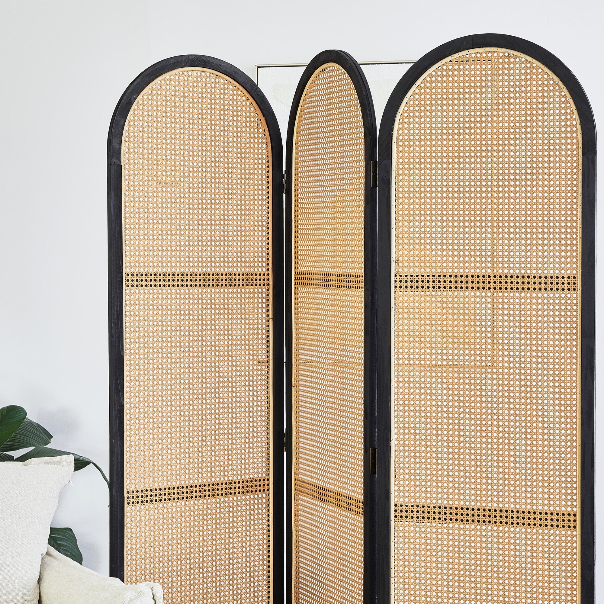 Kojo 3 Panel Room Screen Black