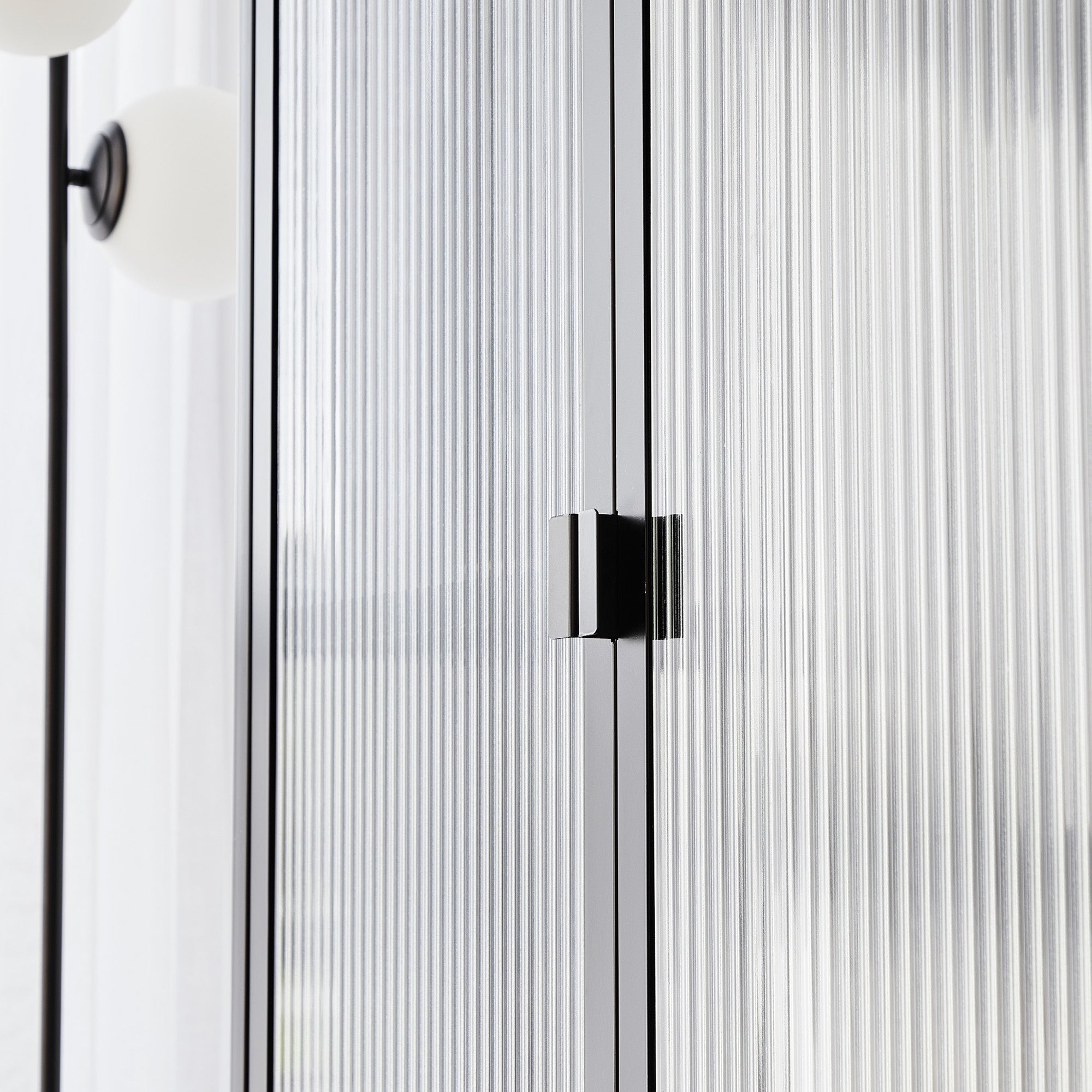 Eve Modern Large Metal Cabinet Black