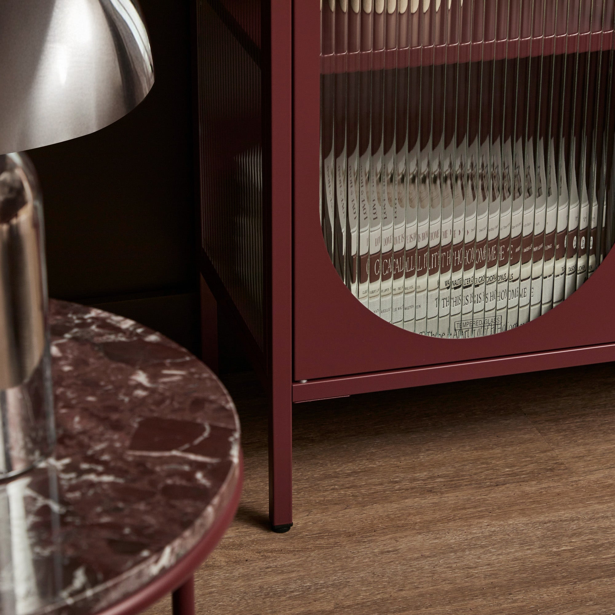 Eve Modern Large Metal Cabinet Wine