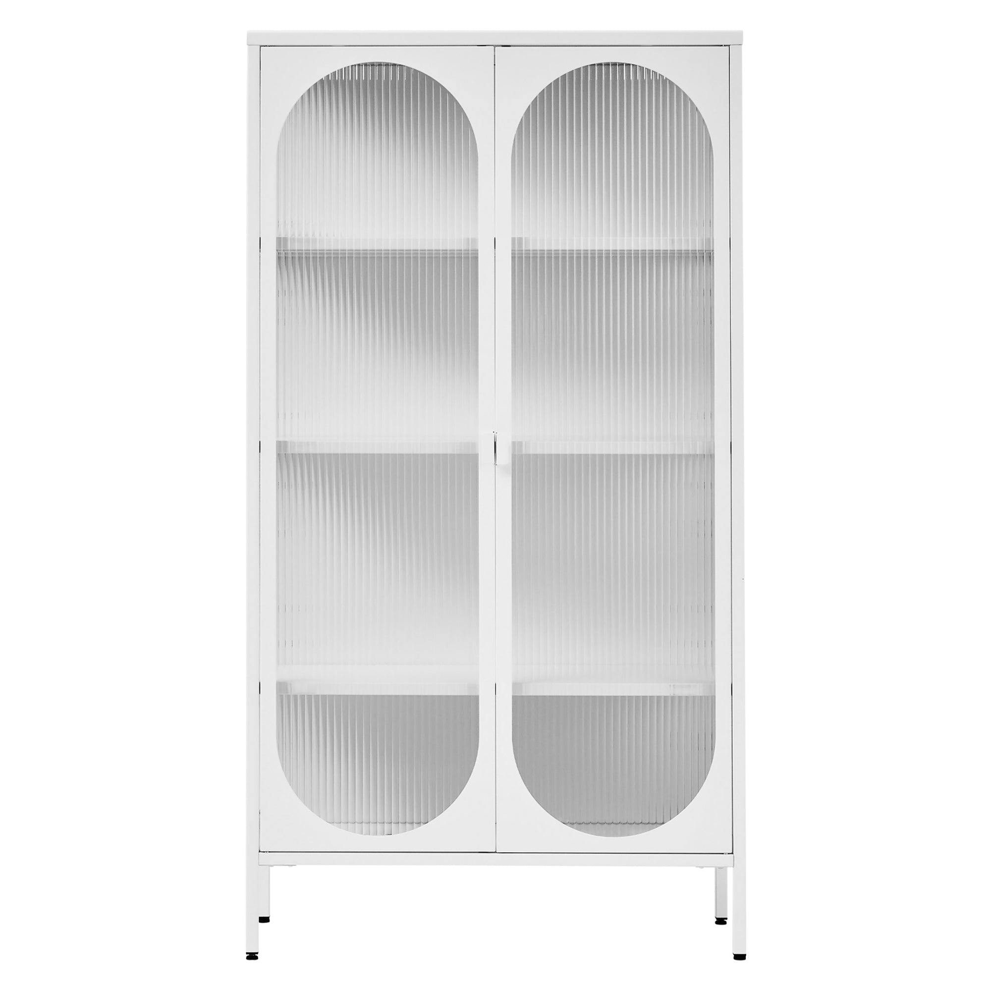 Eve Modern Large Metal Cabinet White