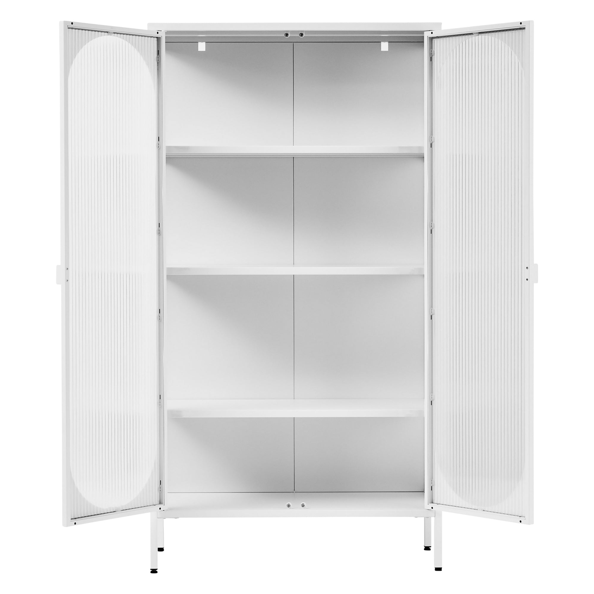 Eve Modern Large Metal Cabinet White