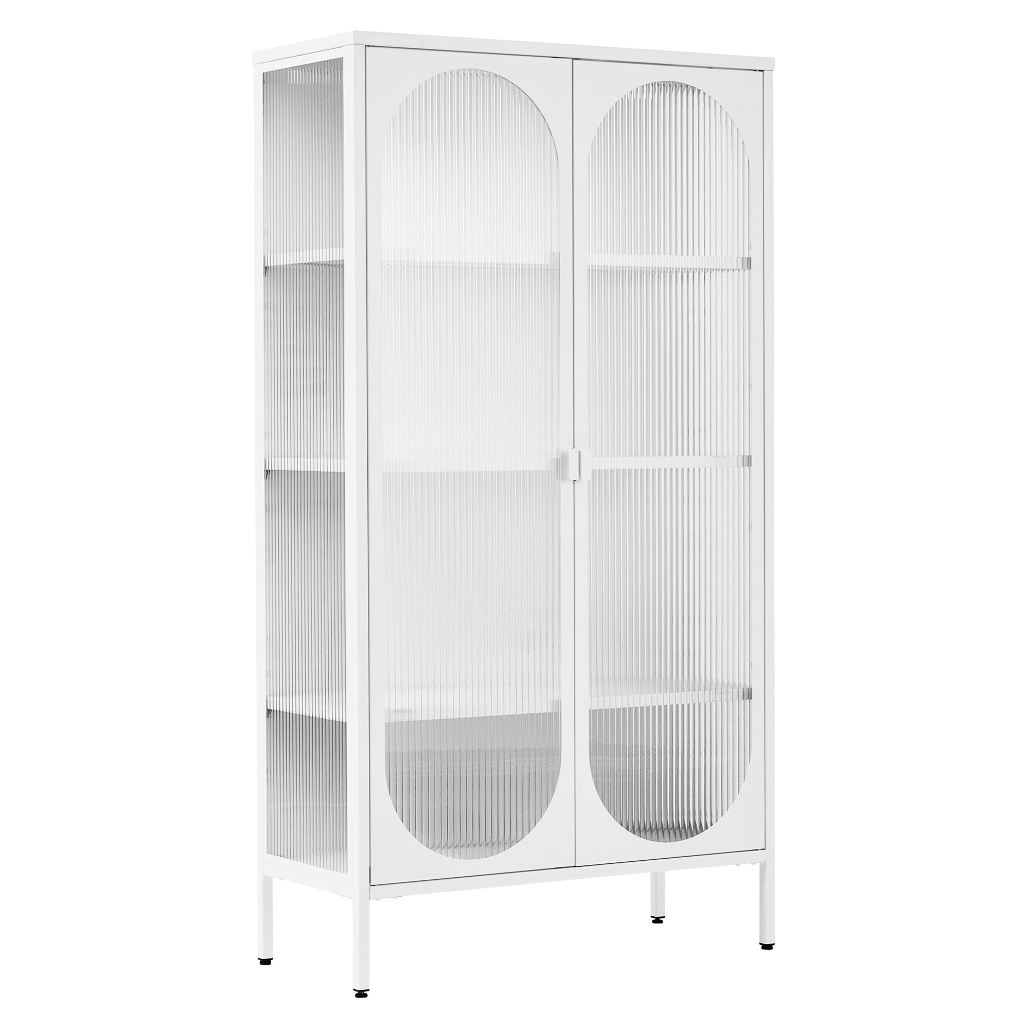Eve Modern Large Metal Cabinet White